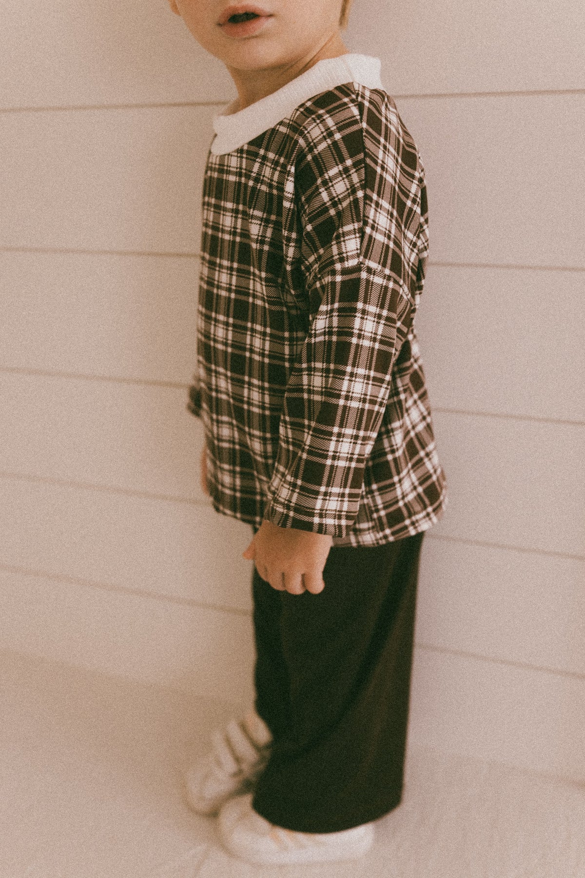 Autumn Plaid Oversized T-shirt