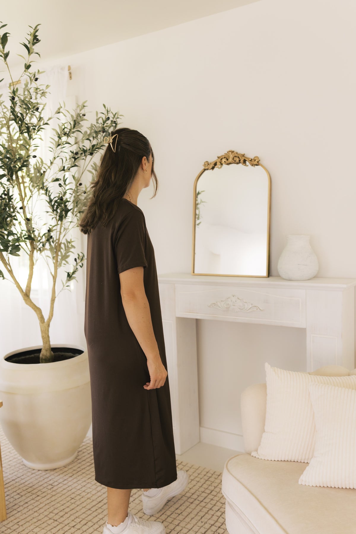 The Everyday Dress  -Chocolate Brown