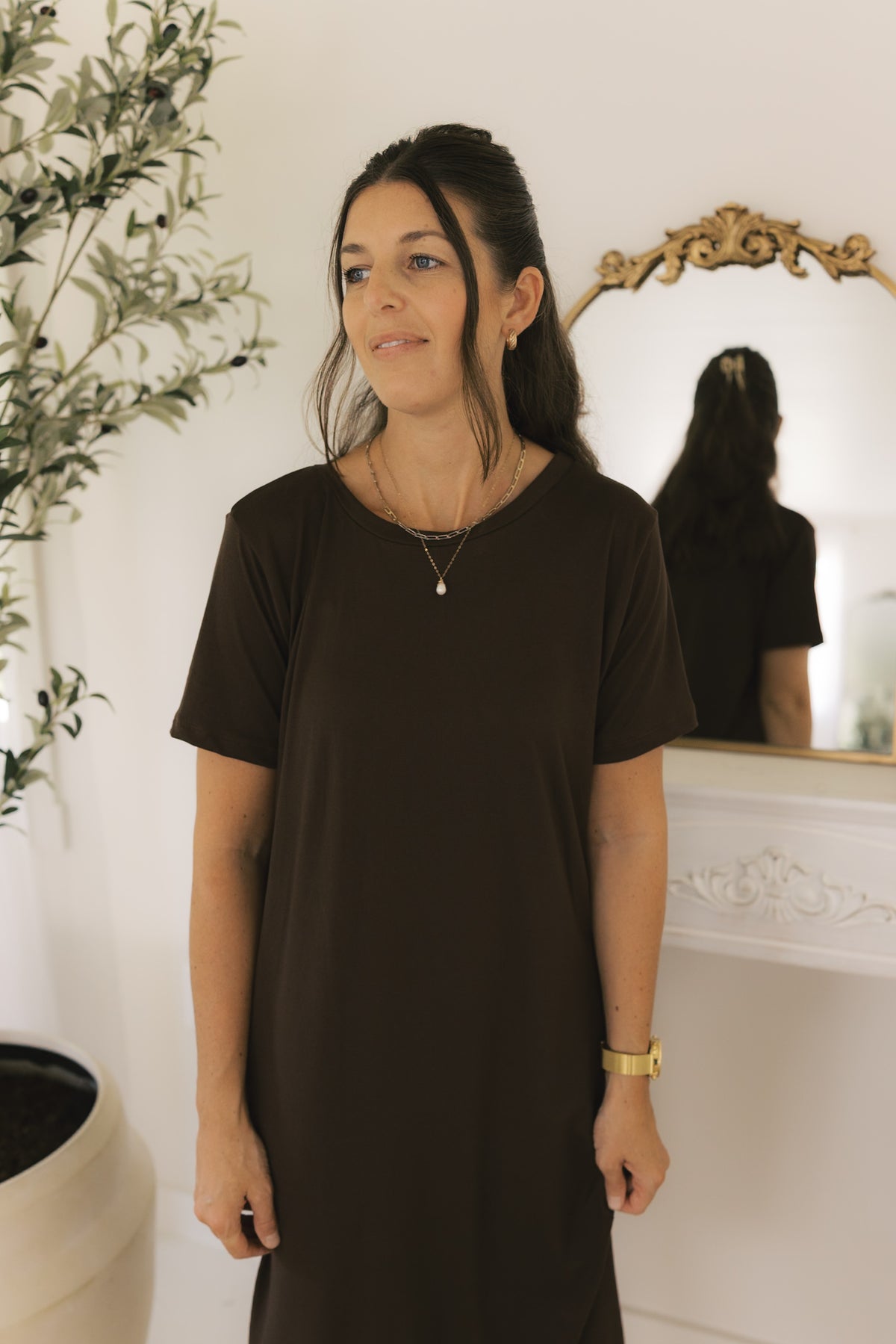 The Everyday Dress  -Chocolate Brown
