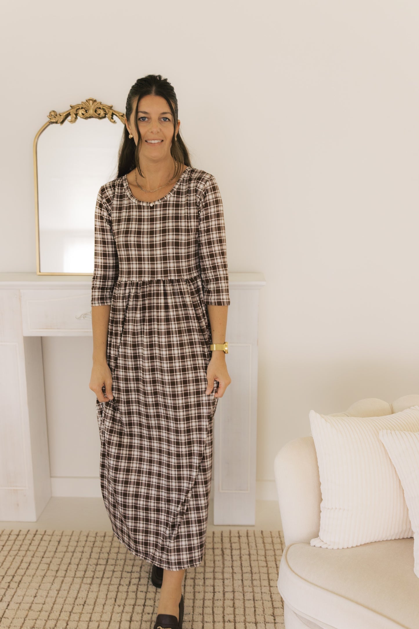 The Claire Dress - Autumn Plaid
