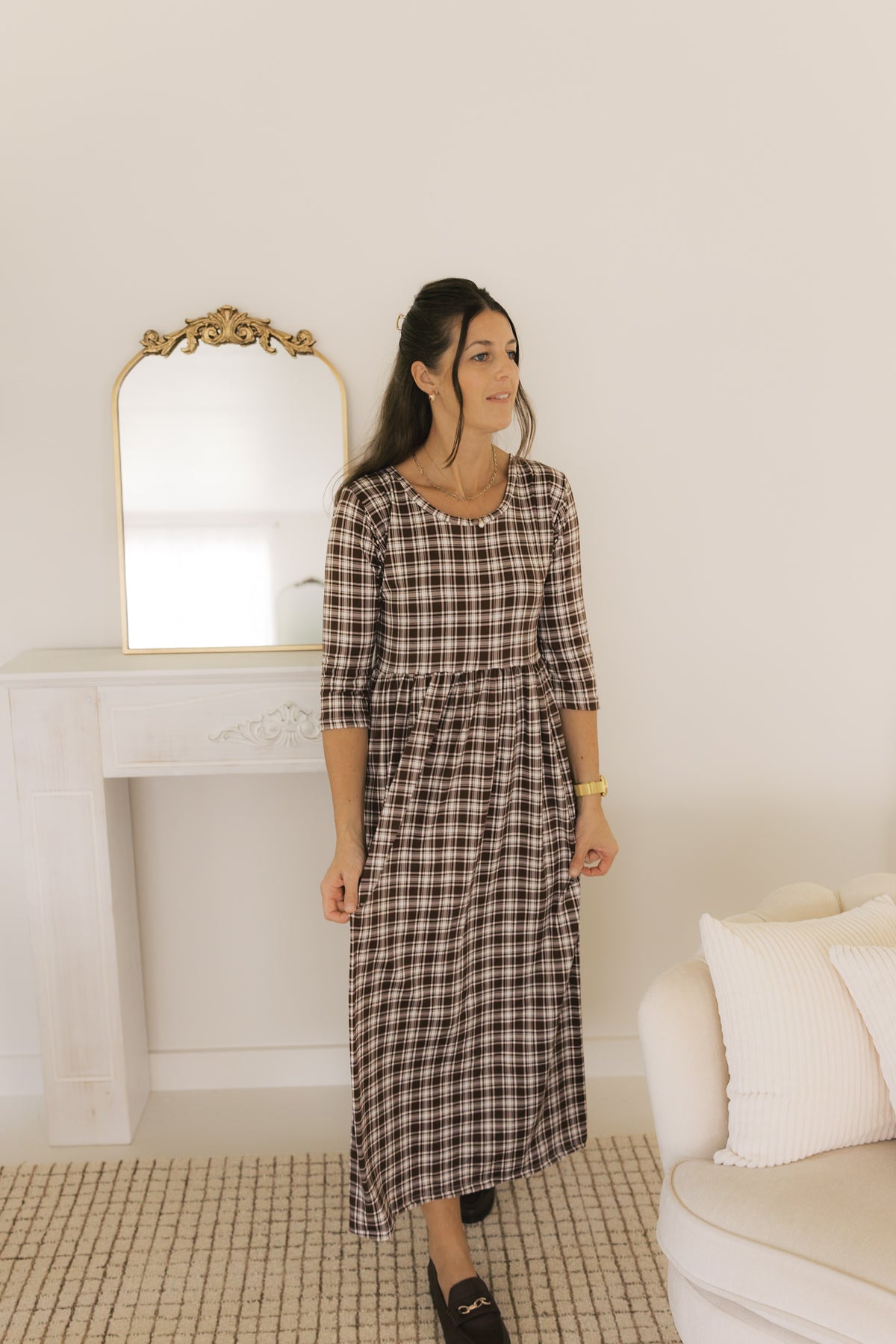 The Claire Dress - Autumn Plaid