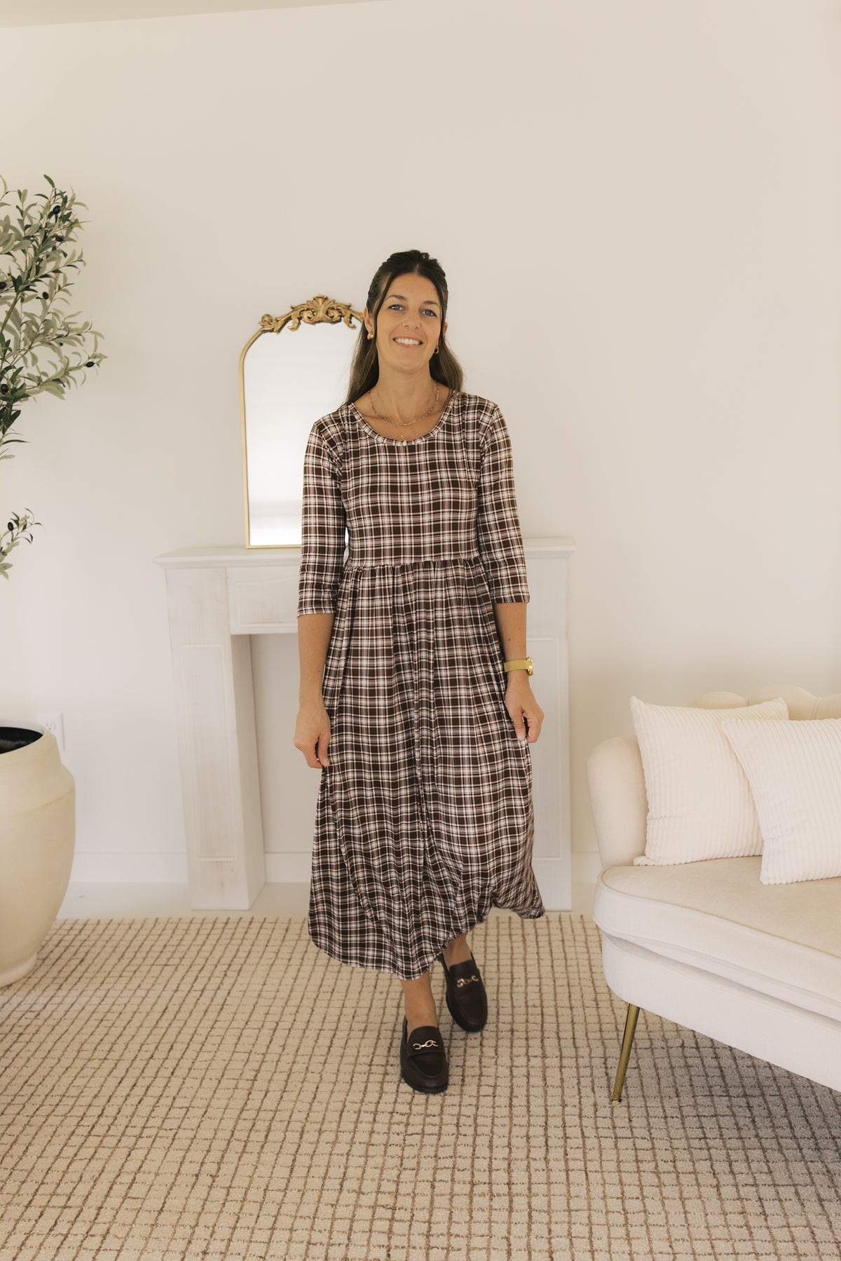 The Claire Dress - Autumn Plaid