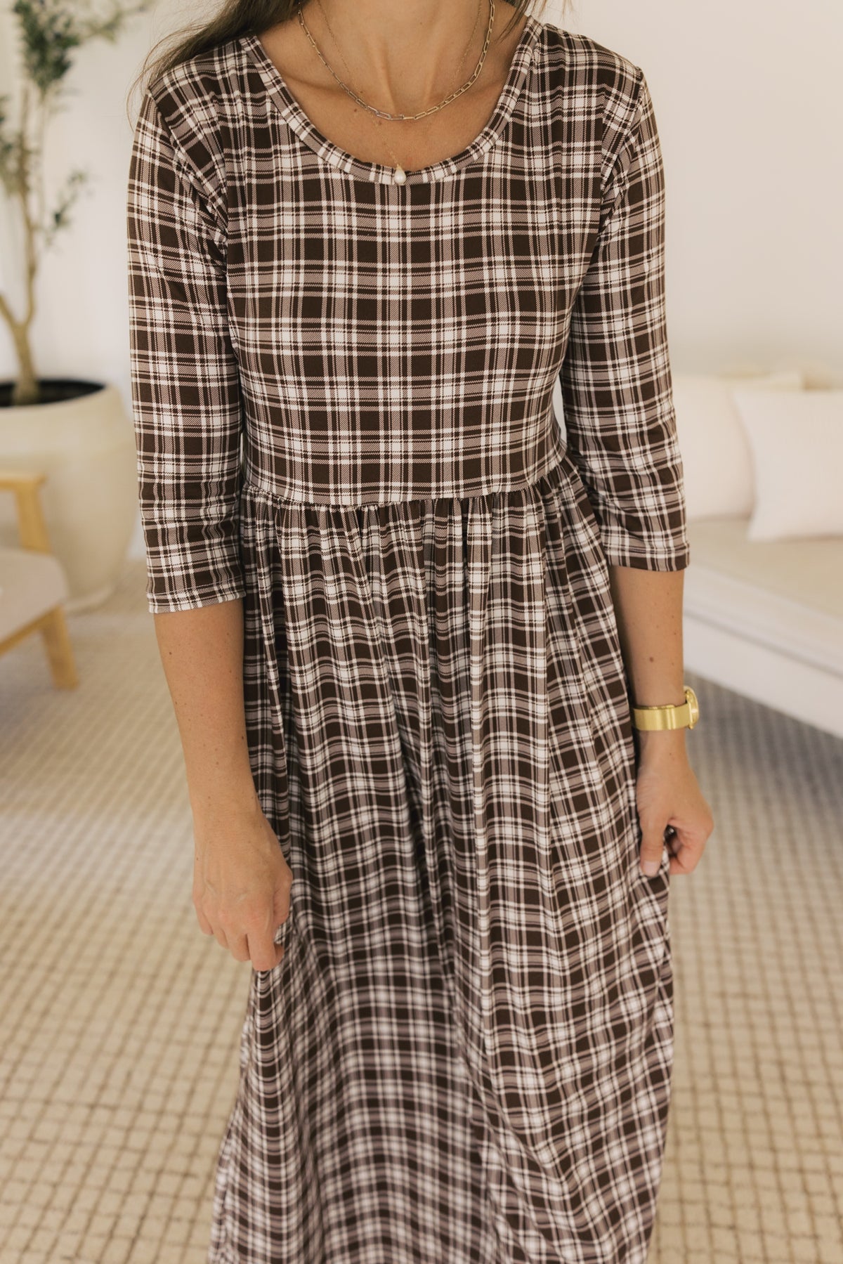 The Claire Dress - Autumn Plaid