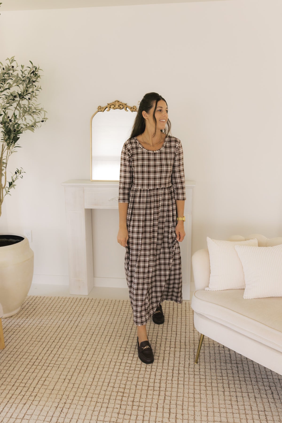 The Claire Dress - Autumn Plaid
