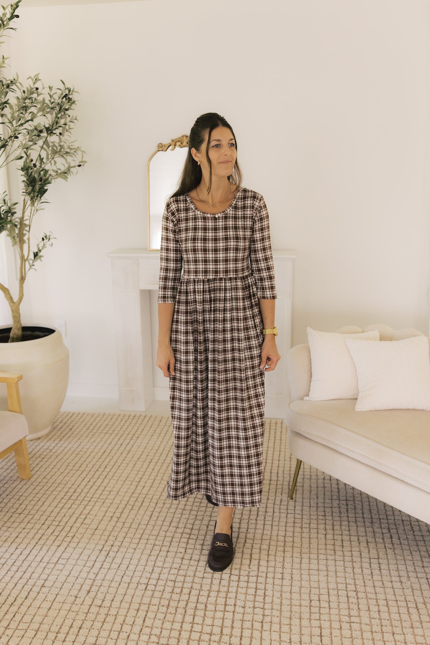 The Claire Dress - Autumn Plaid