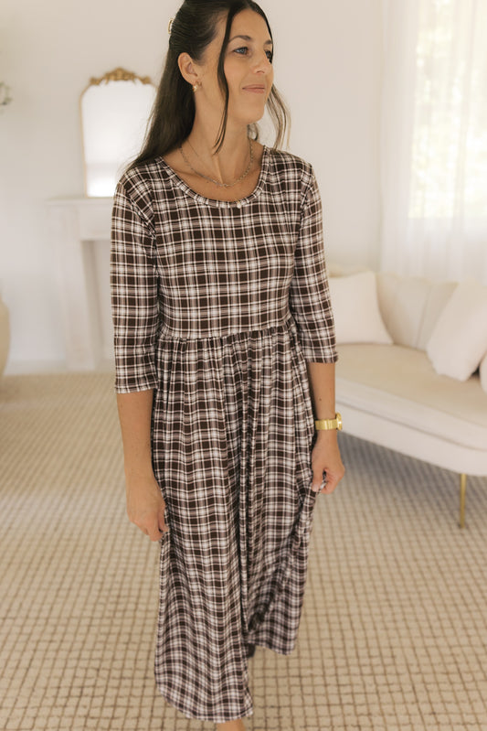 The Claire Dress - Autumn Plaid