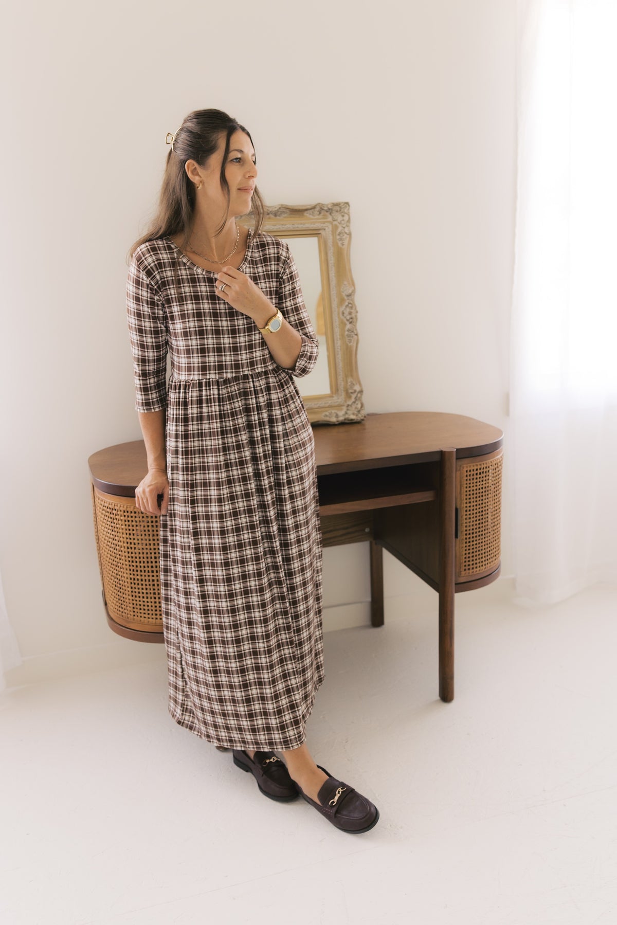 The Claire Dress - Autumn Plaid