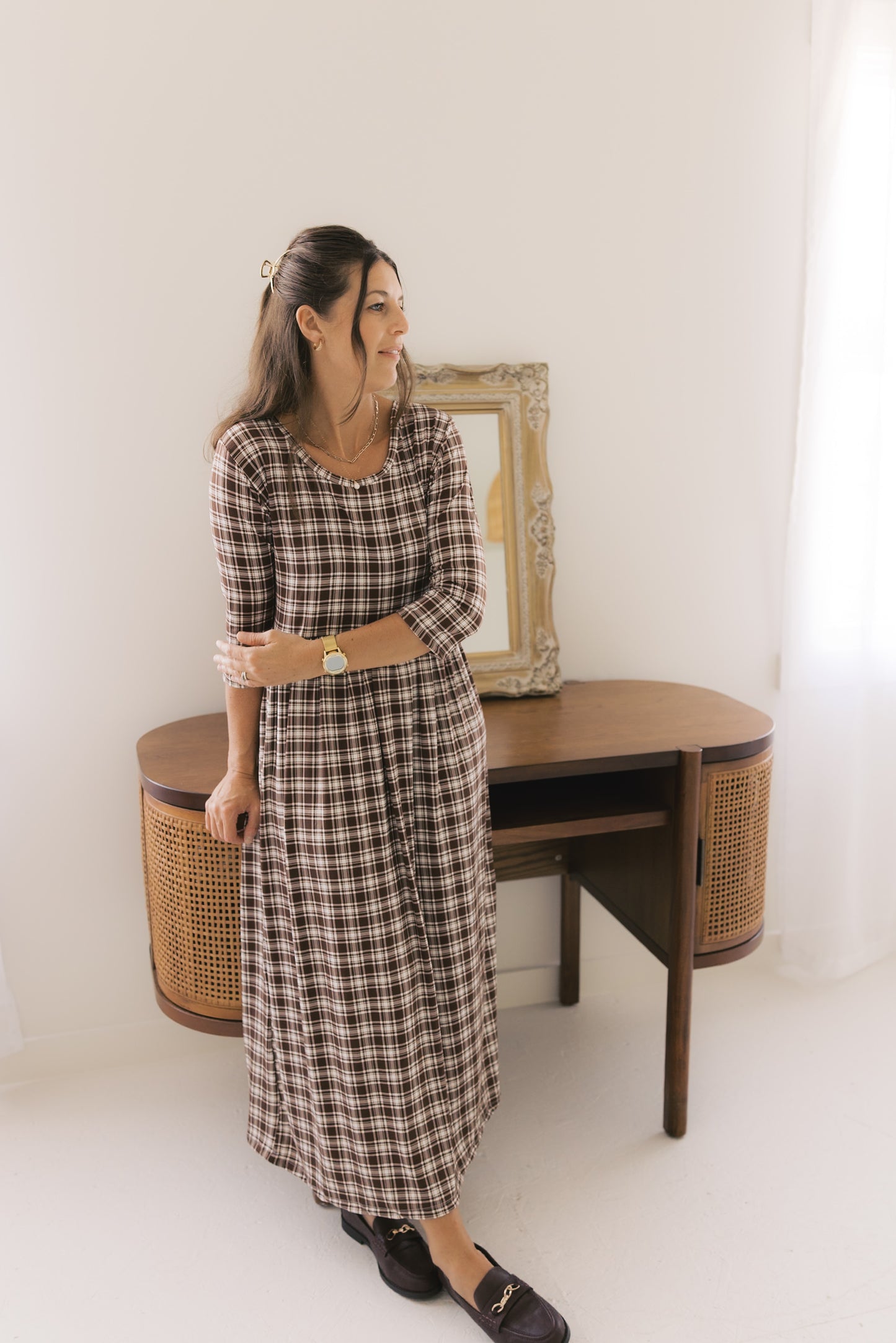 The Claire Dress - Autumn Plaid