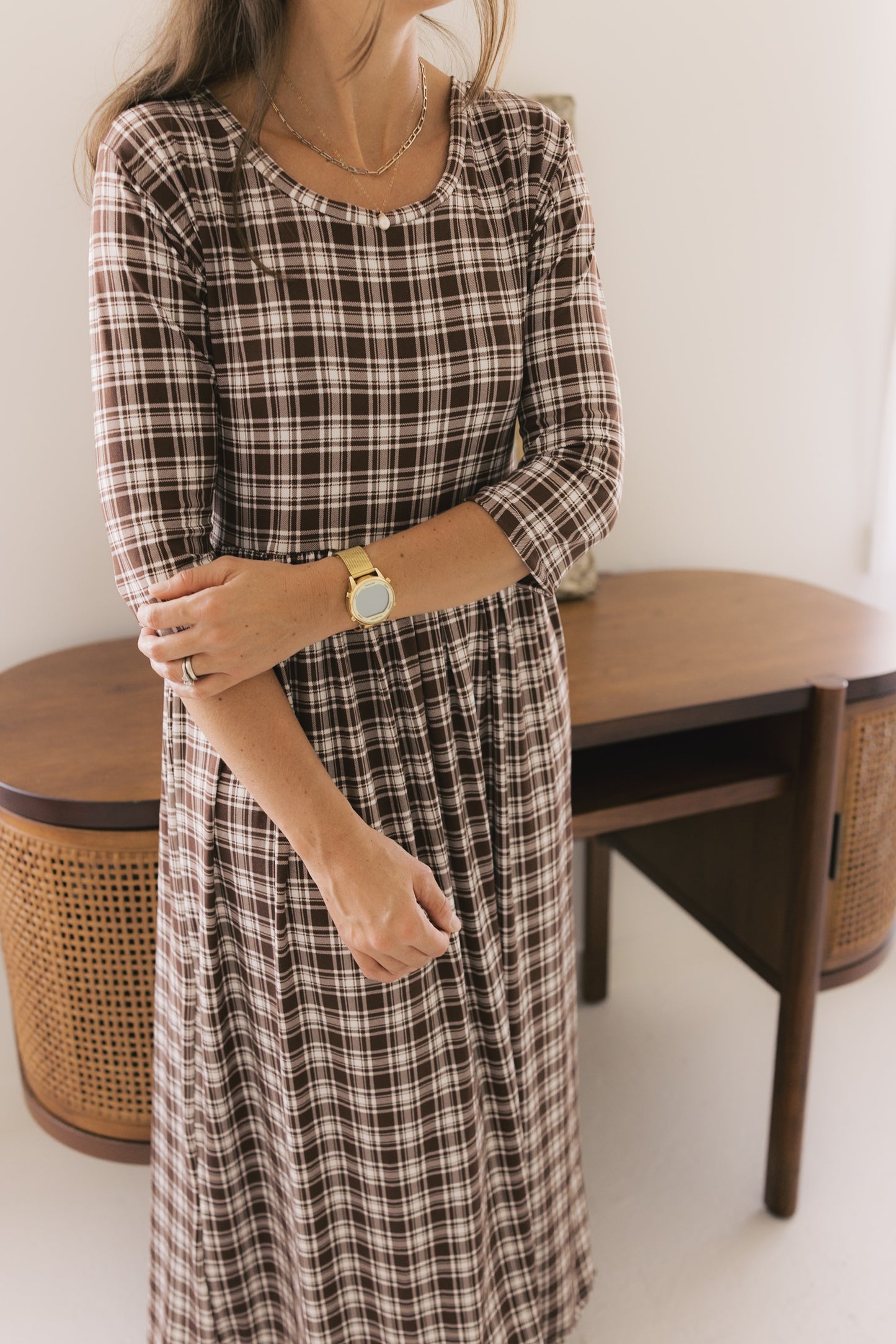 The Claire Dress - Autumn Plaid