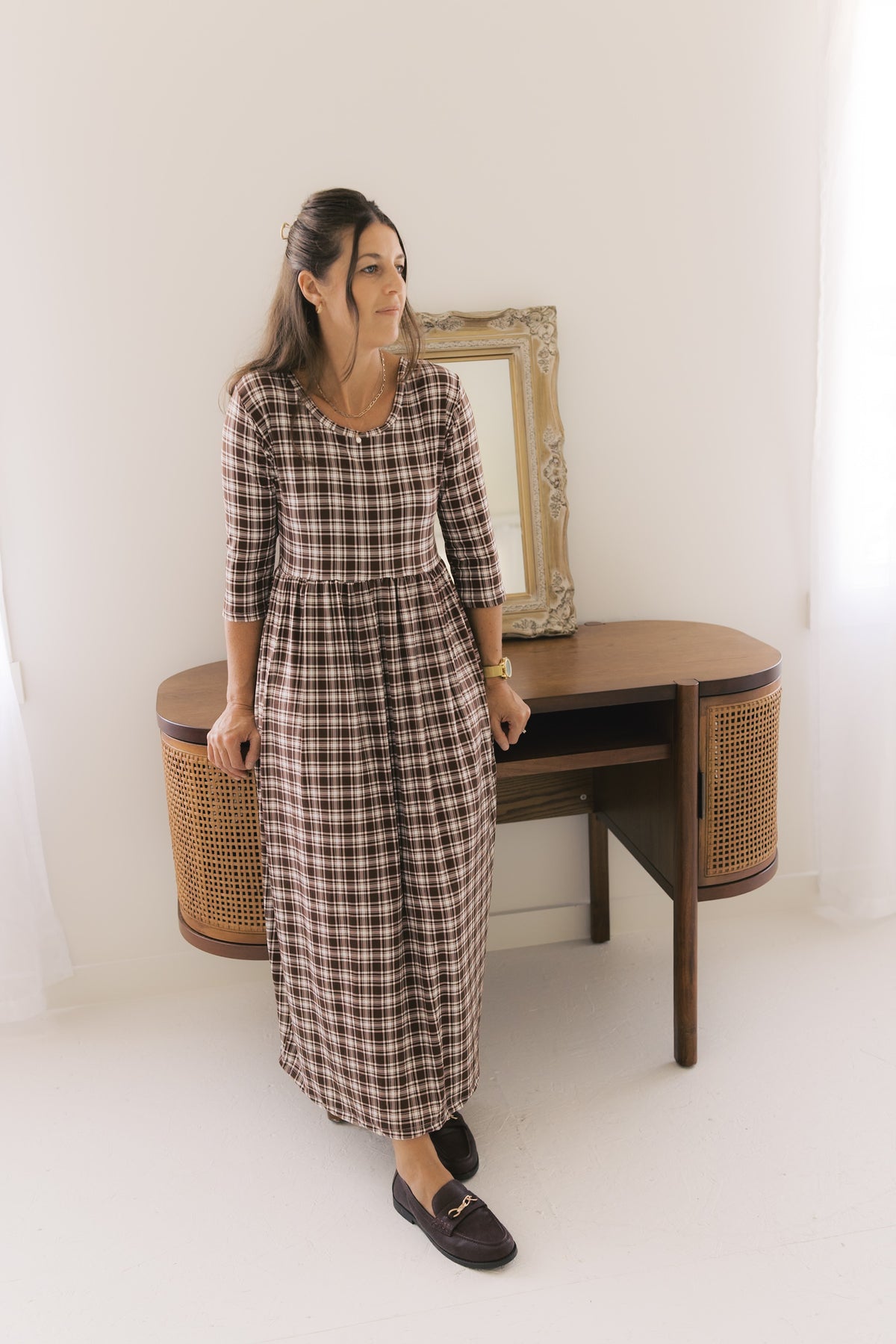 The Claire Dress - Autumn Plaid