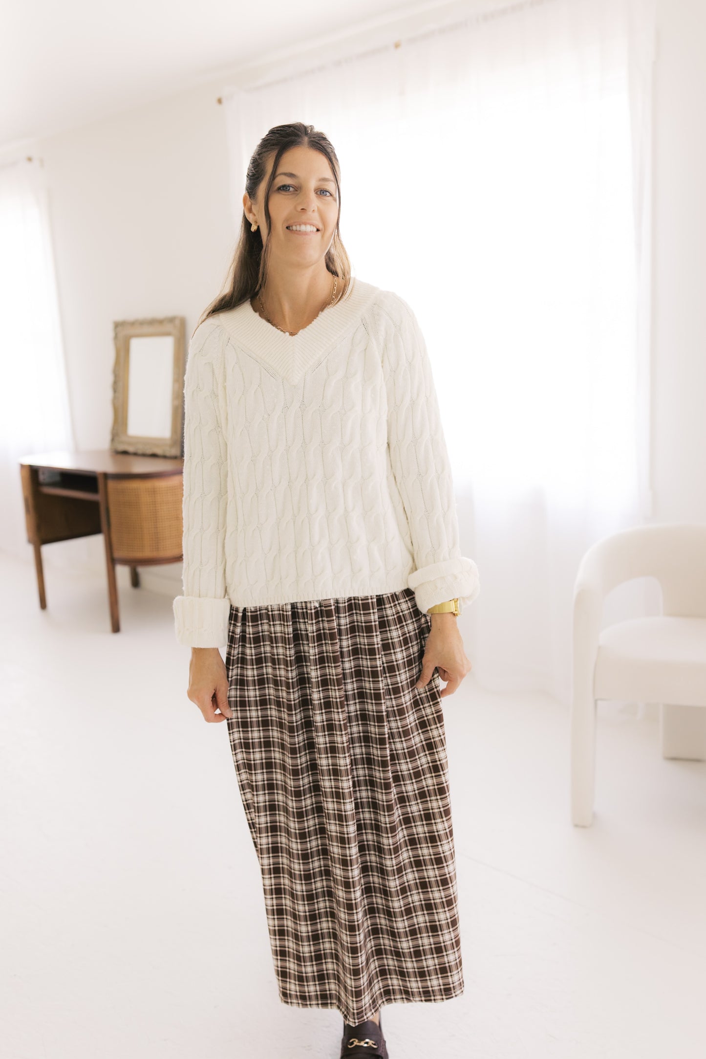 The Claire Dress - Autumn Plaid