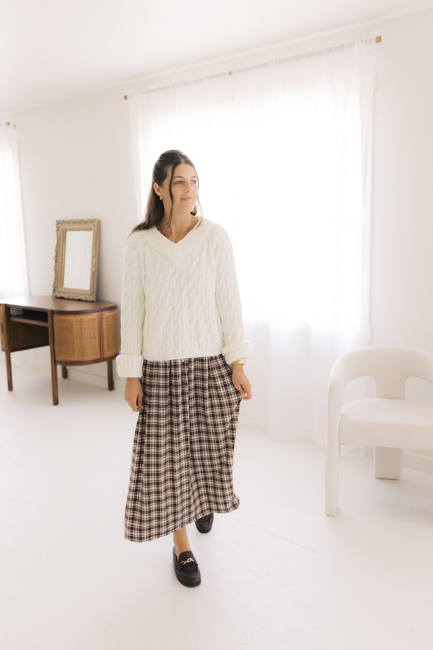 The Claire Dress - Autumn Plaid