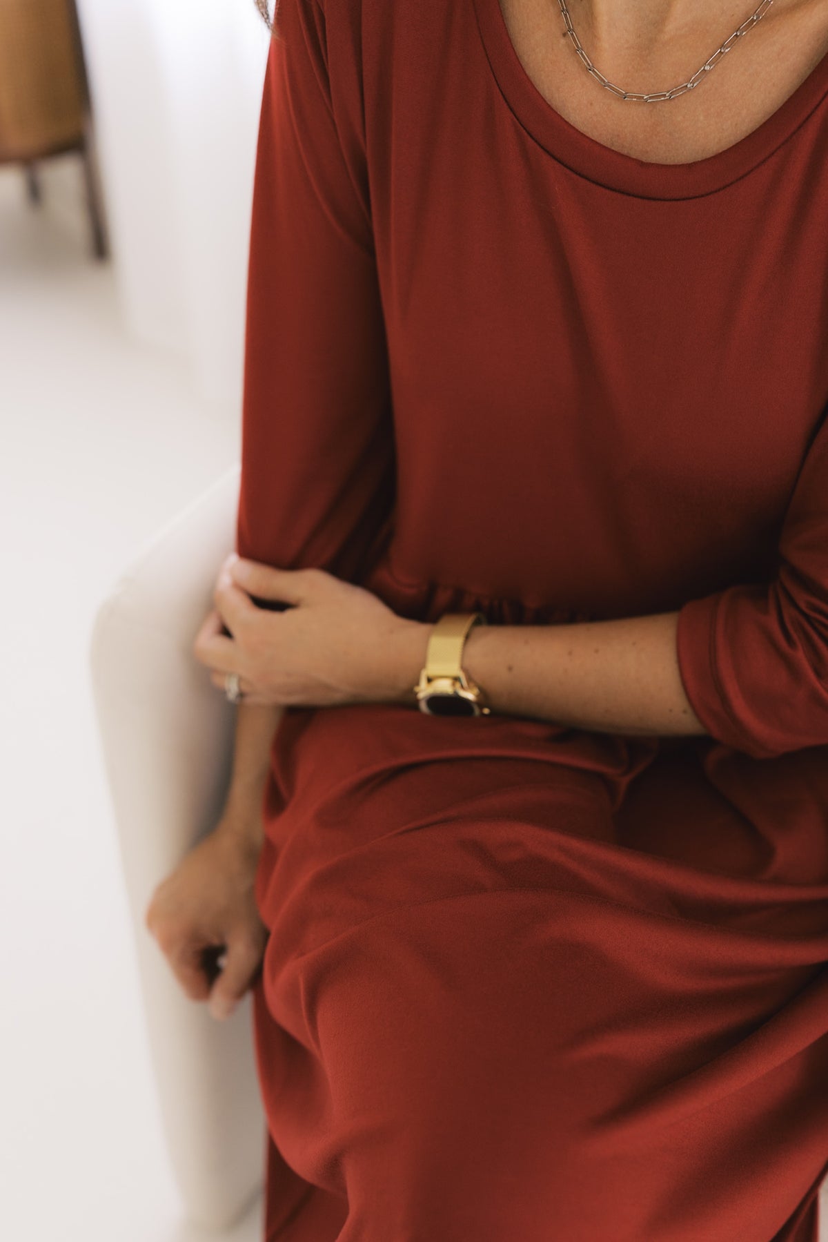 The Claire Dress - Merlot