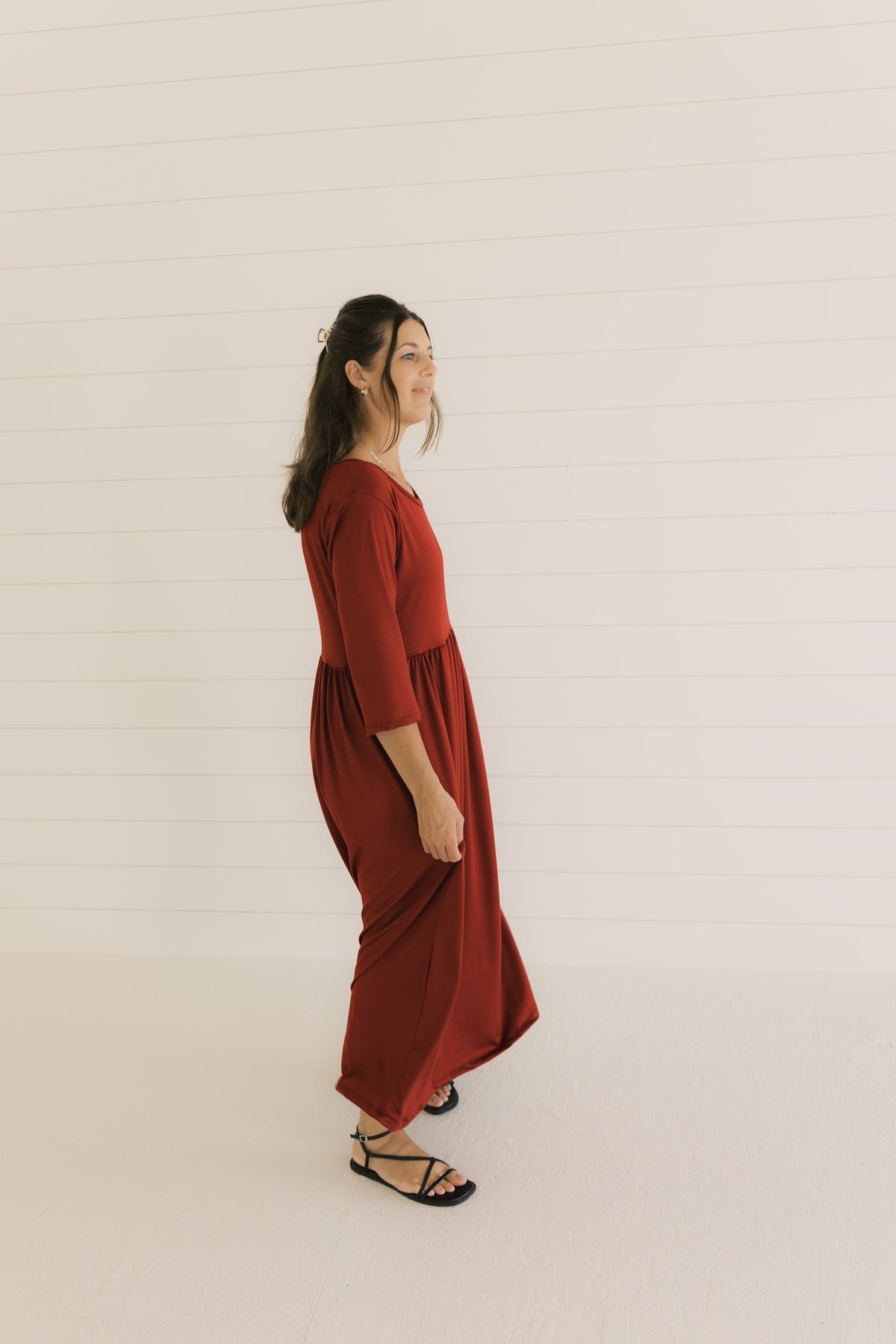 The Claire Dress - Merlot