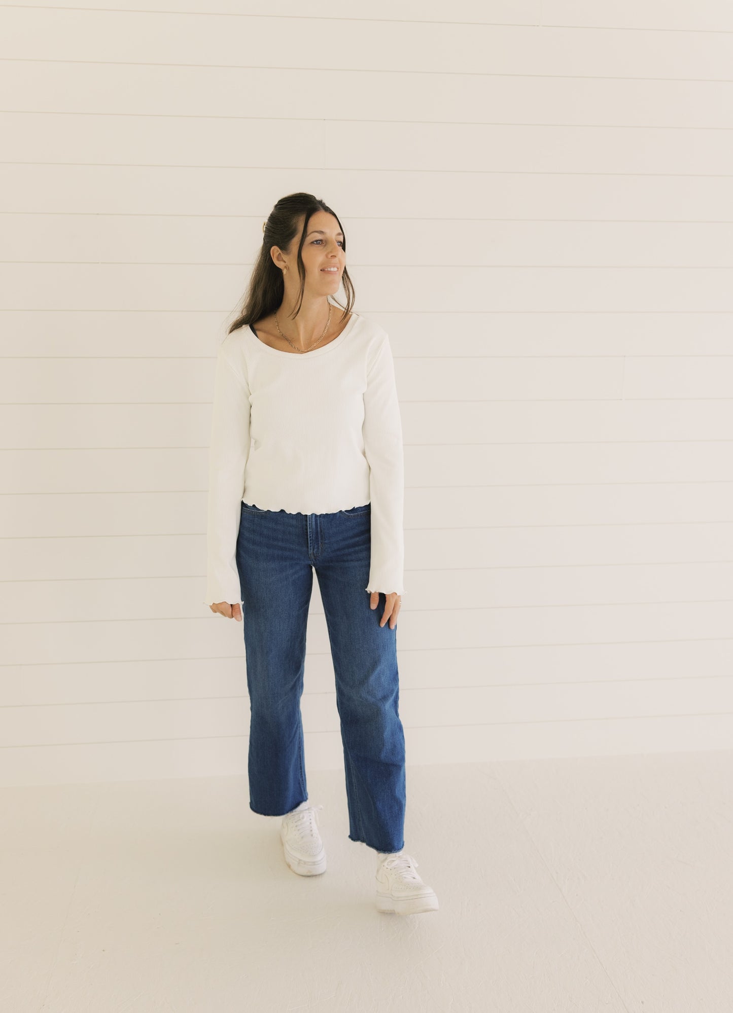 The Ruby Top  - Ivory Rib
