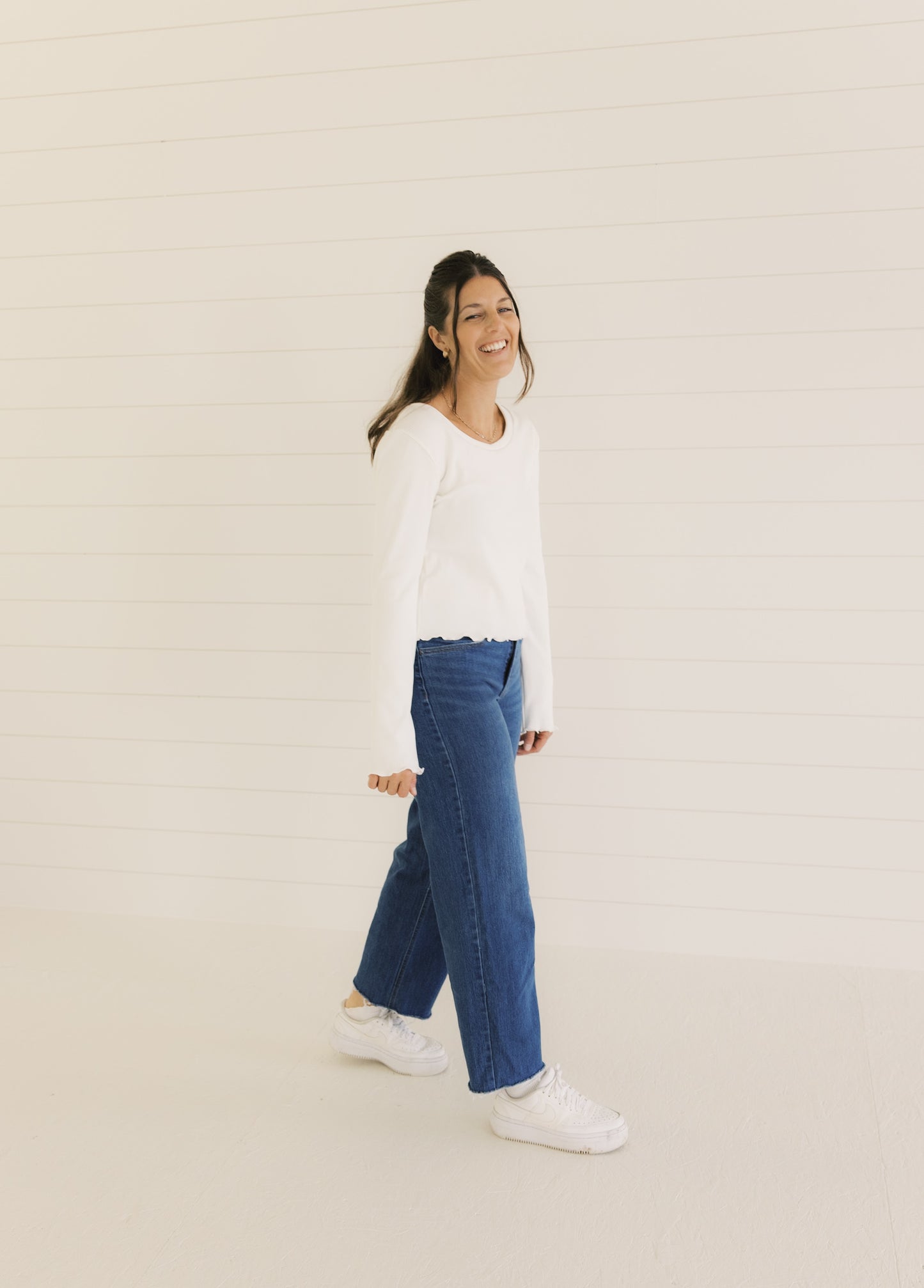 The Ruby Top  - Ivory Rib