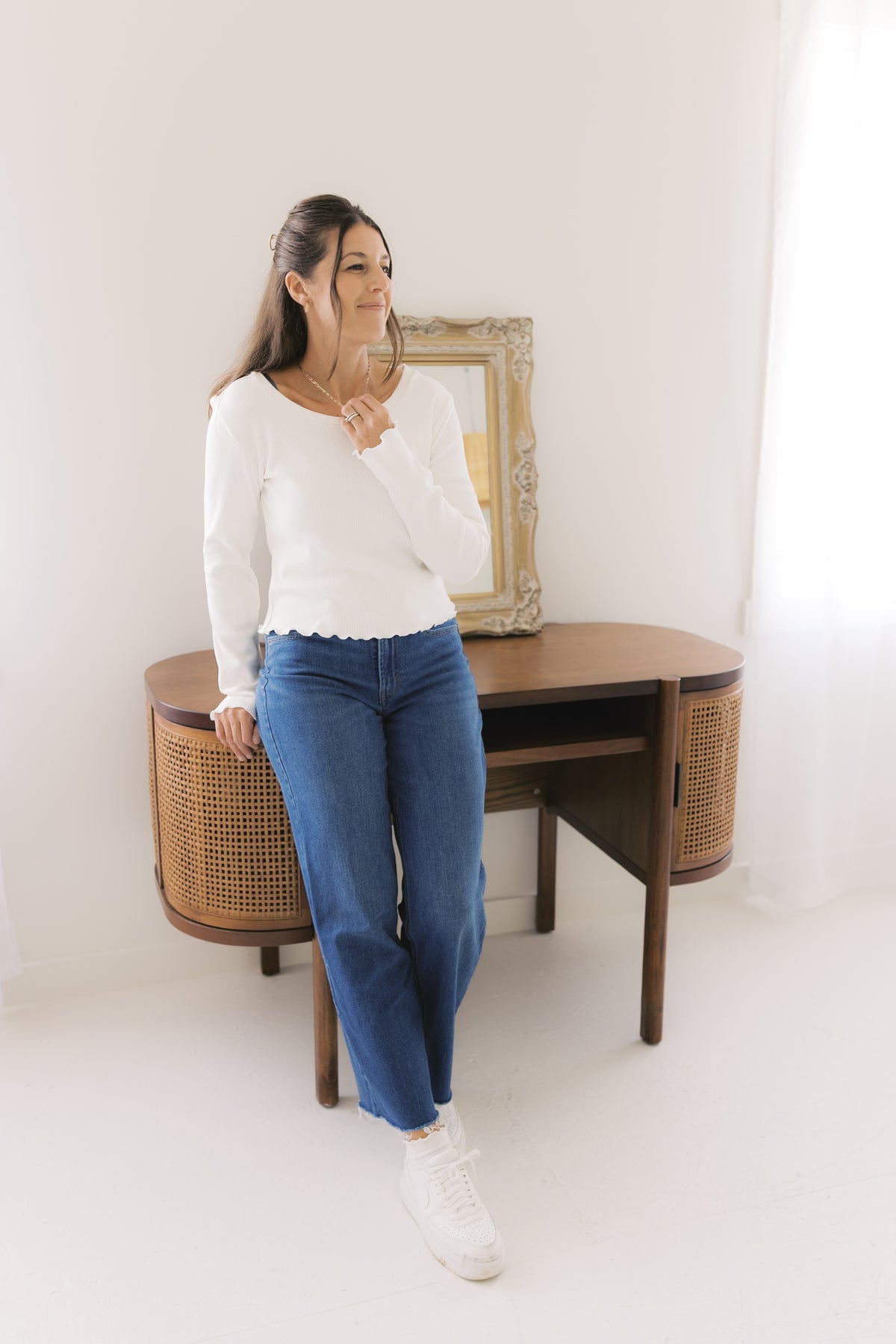The Ruby Top  - Ivory Rib