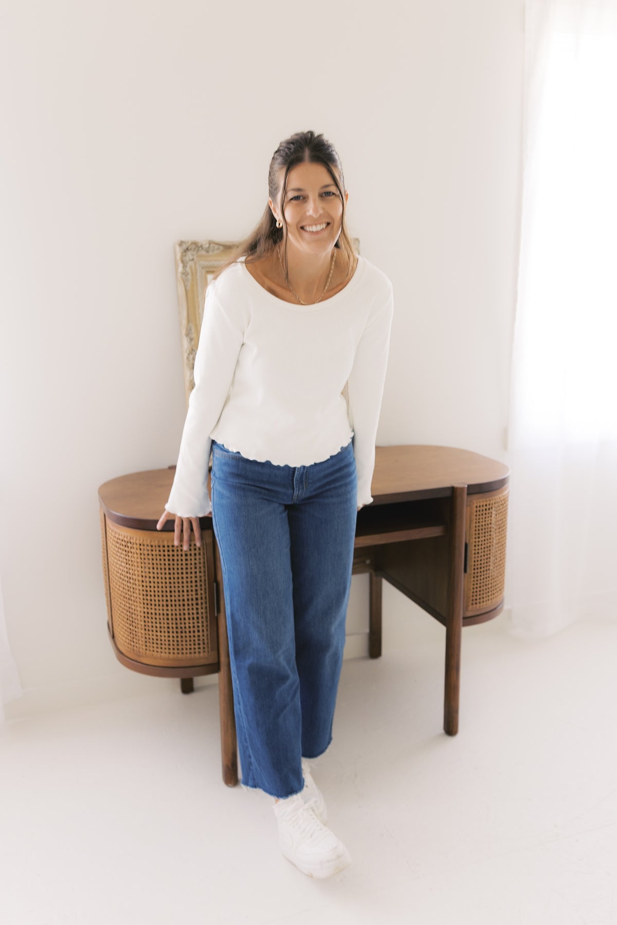 The Ruby Top  - Ivory Rib