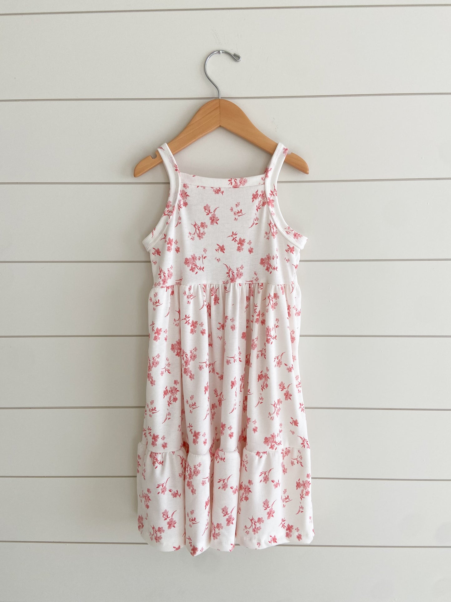 Coral Pink Floral Dress