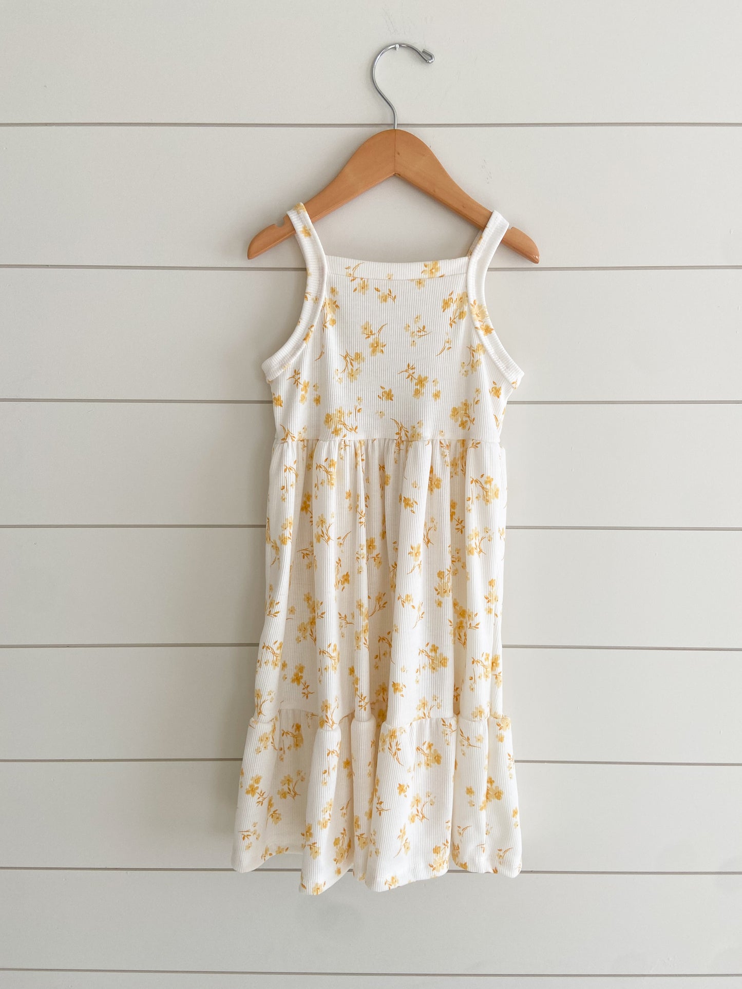 Butter Yellow Floral Dress