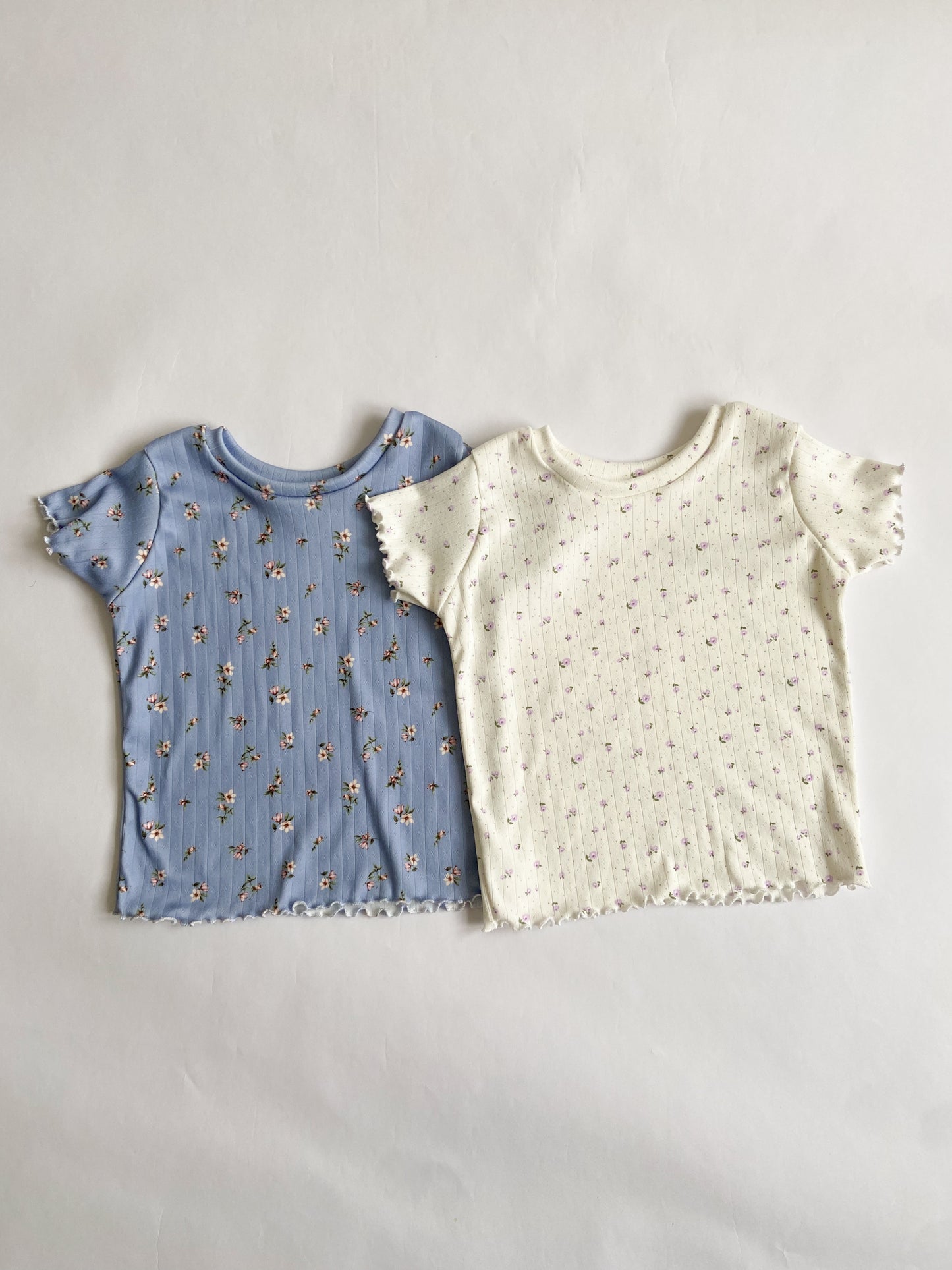 Pointelle Knit T-shirt (2 color options)