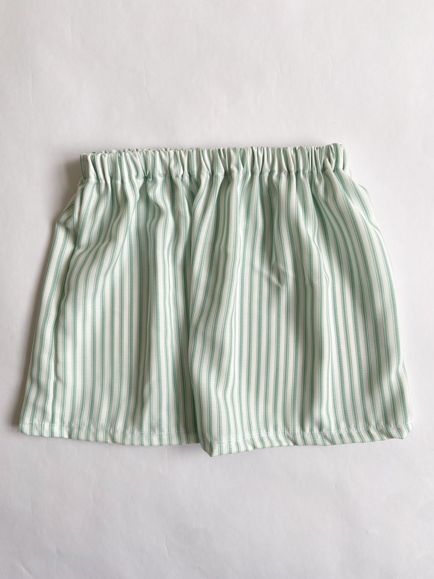Mint Green Striped Skirt
