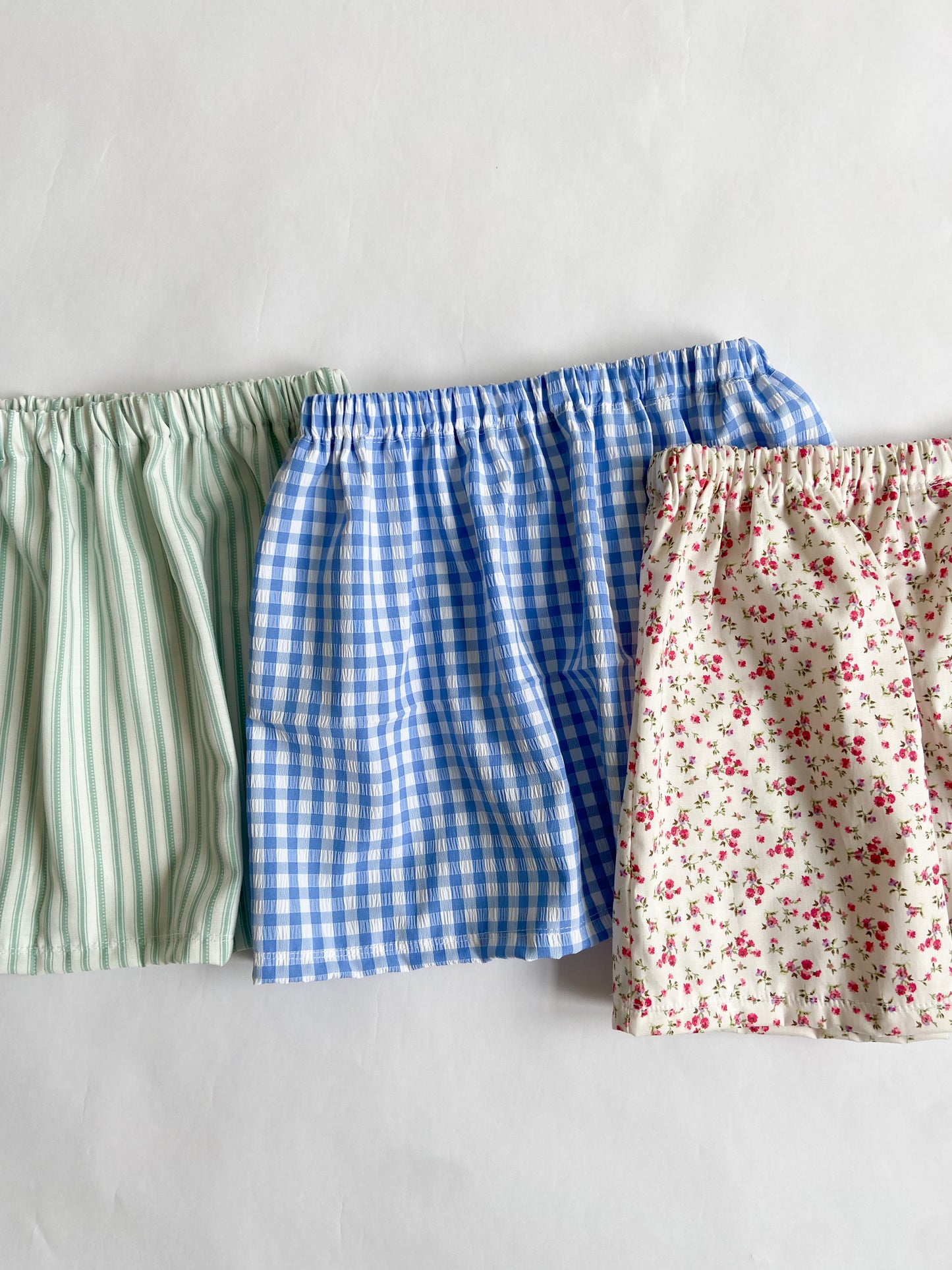 Mint Green Striped Skirt