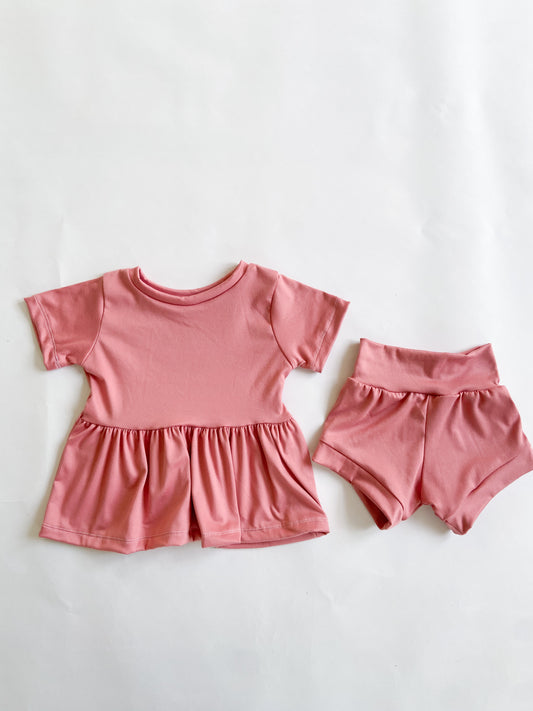 Rose Peplum Set