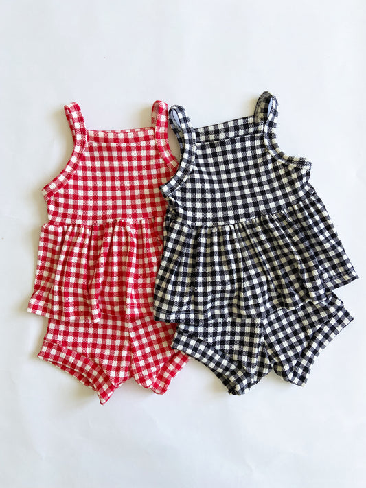 Gingham Set  - 2 colors