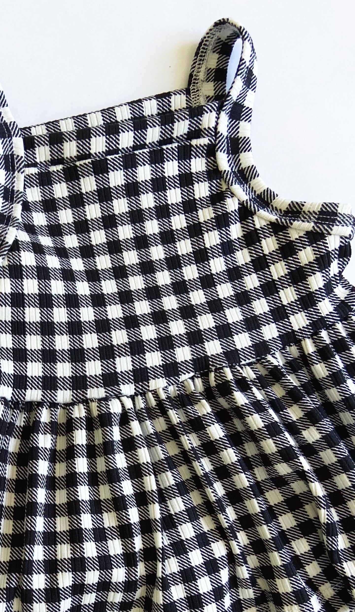 Gingham Babydoll Dress  - 2 colors