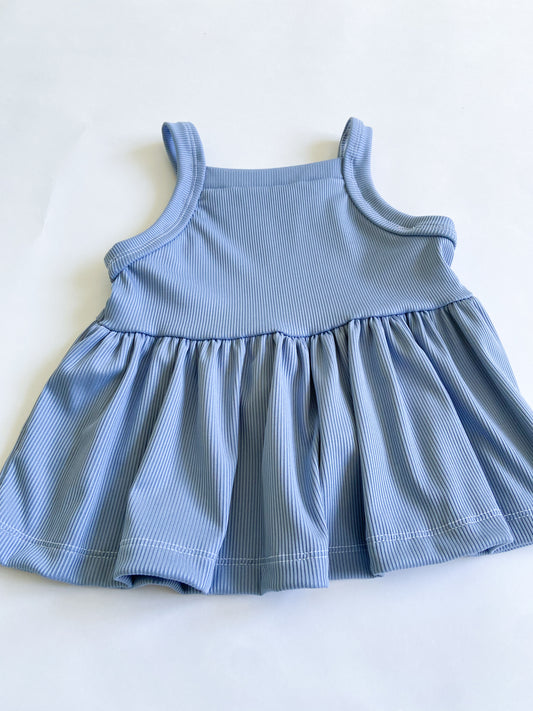 Denim Blue Peplum