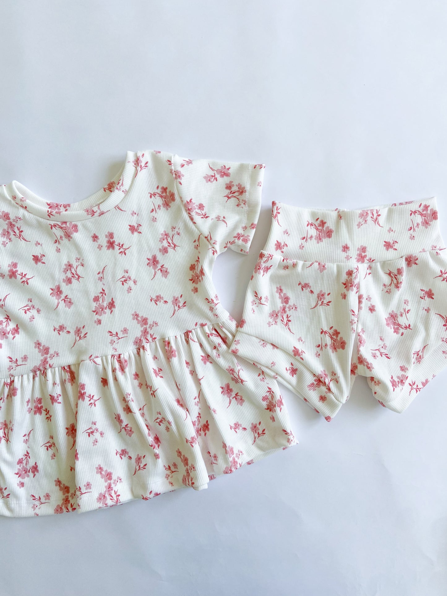 Floral Peplum Set ( 3 colors)
