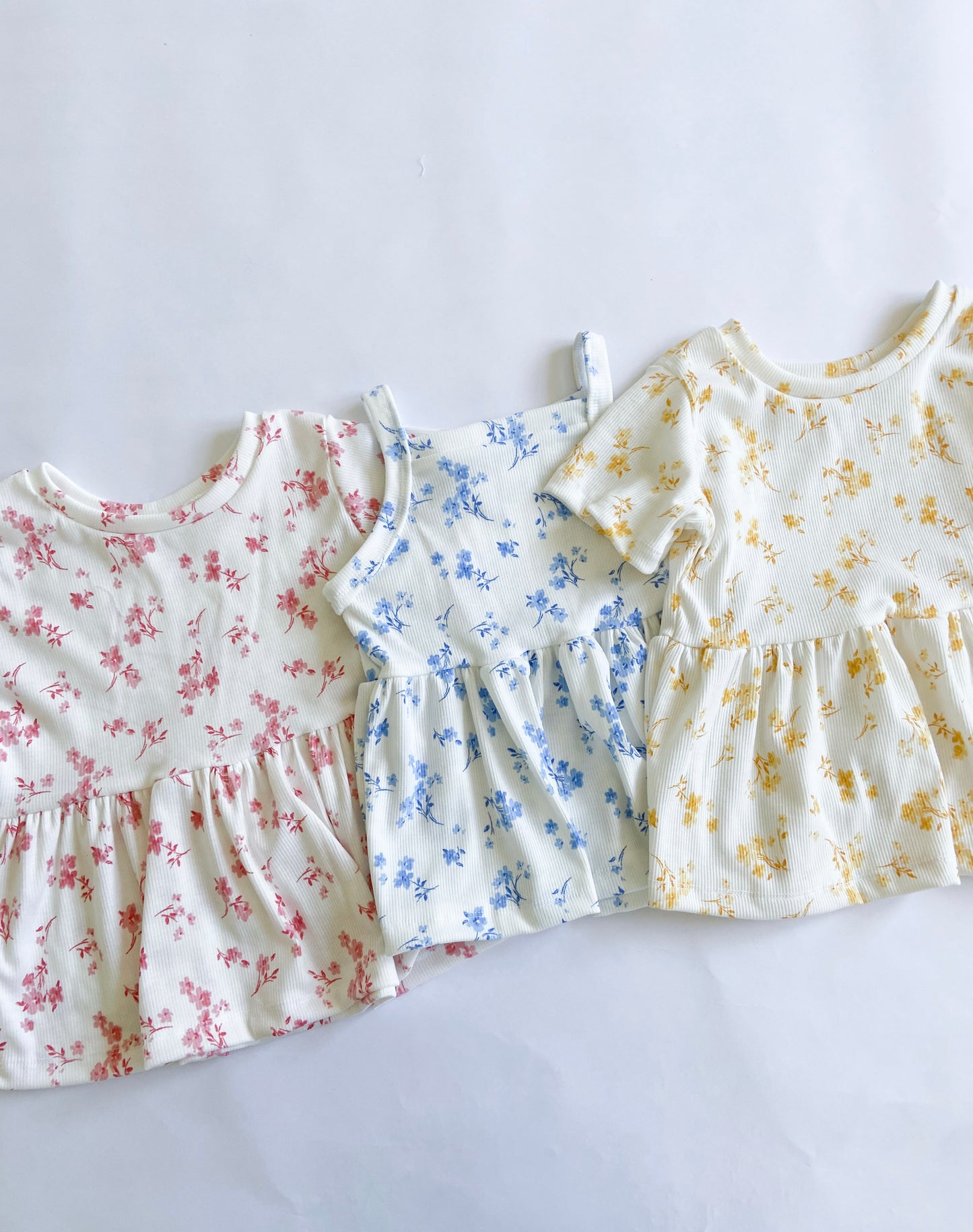 Floral Peplum Set ( 3 colors)
