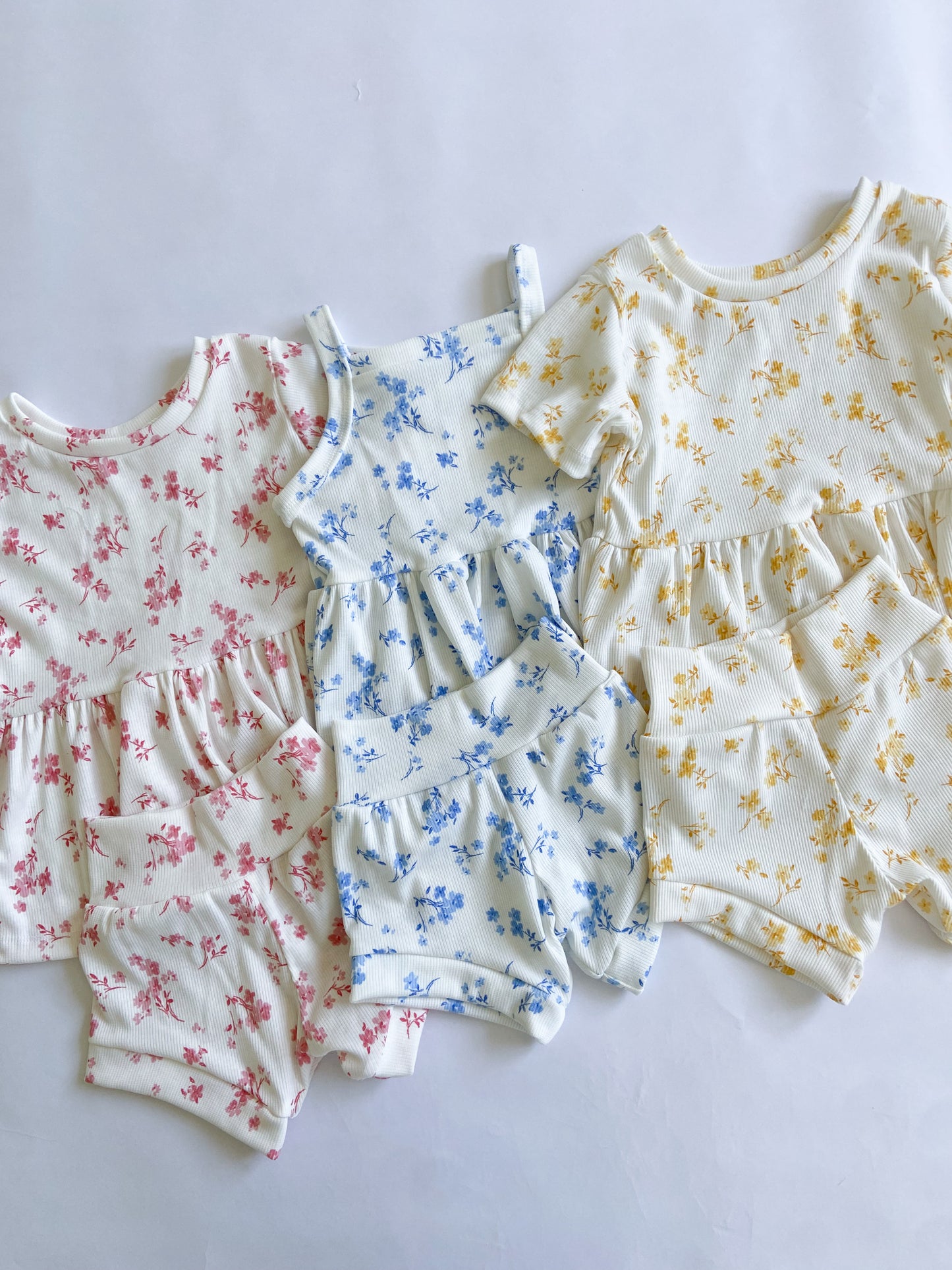 Floral Peplum Set ( 3 colors)