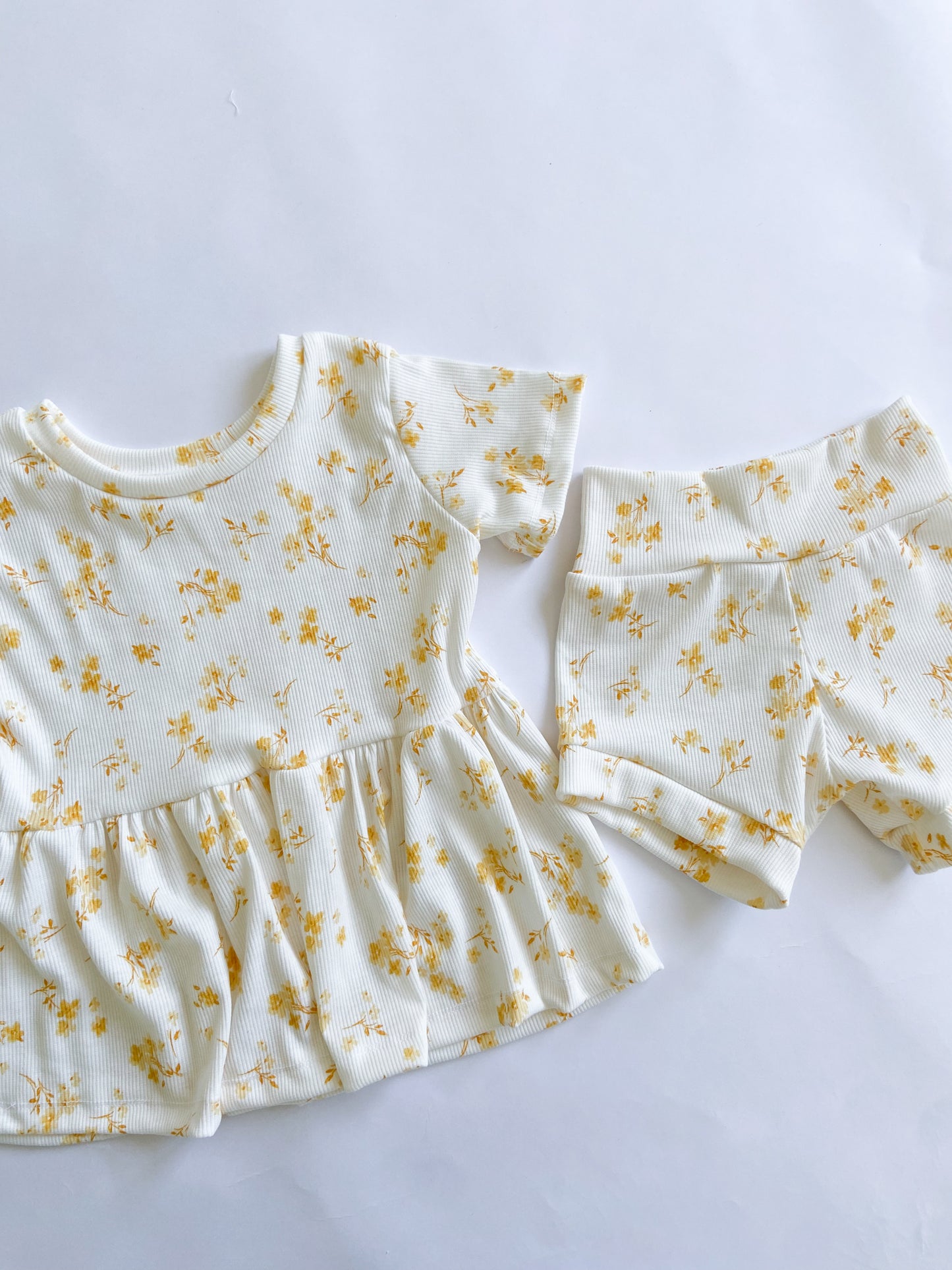 Floral Peplum Set ( 3 colors)