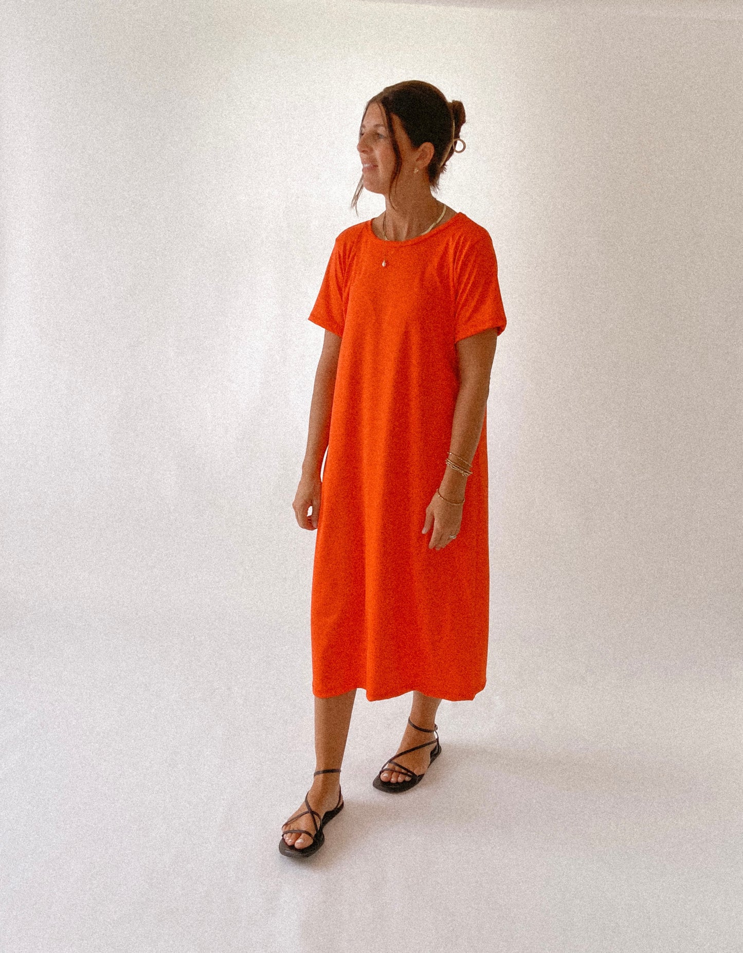 The Everyday Dress - Tomato Red