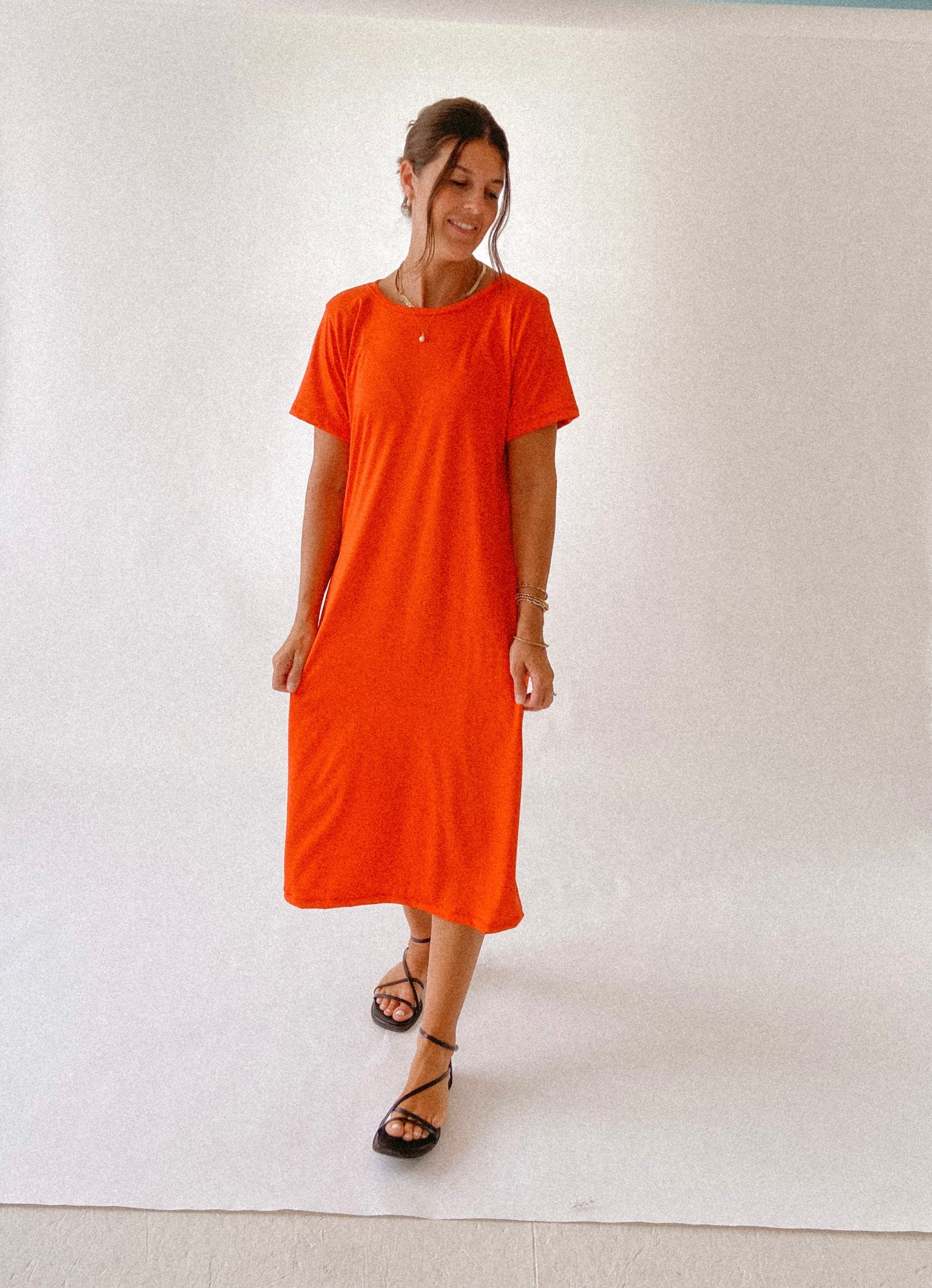 The Everyday Dress - Tomato Red