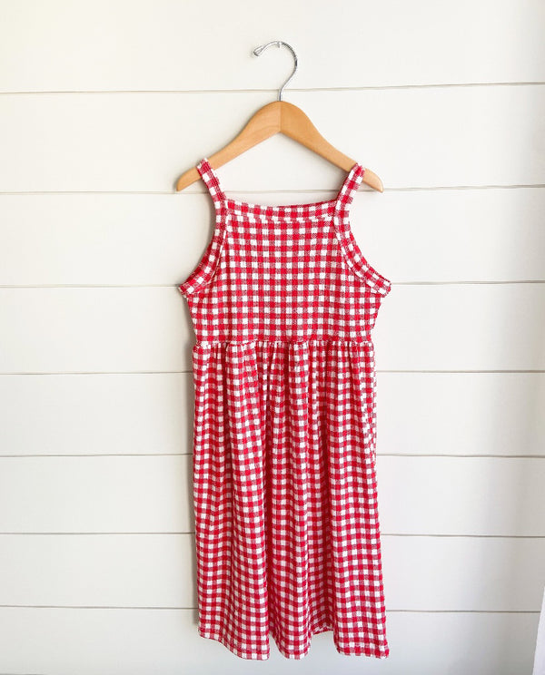 Gingham Babydoll Dress  - 2 colors