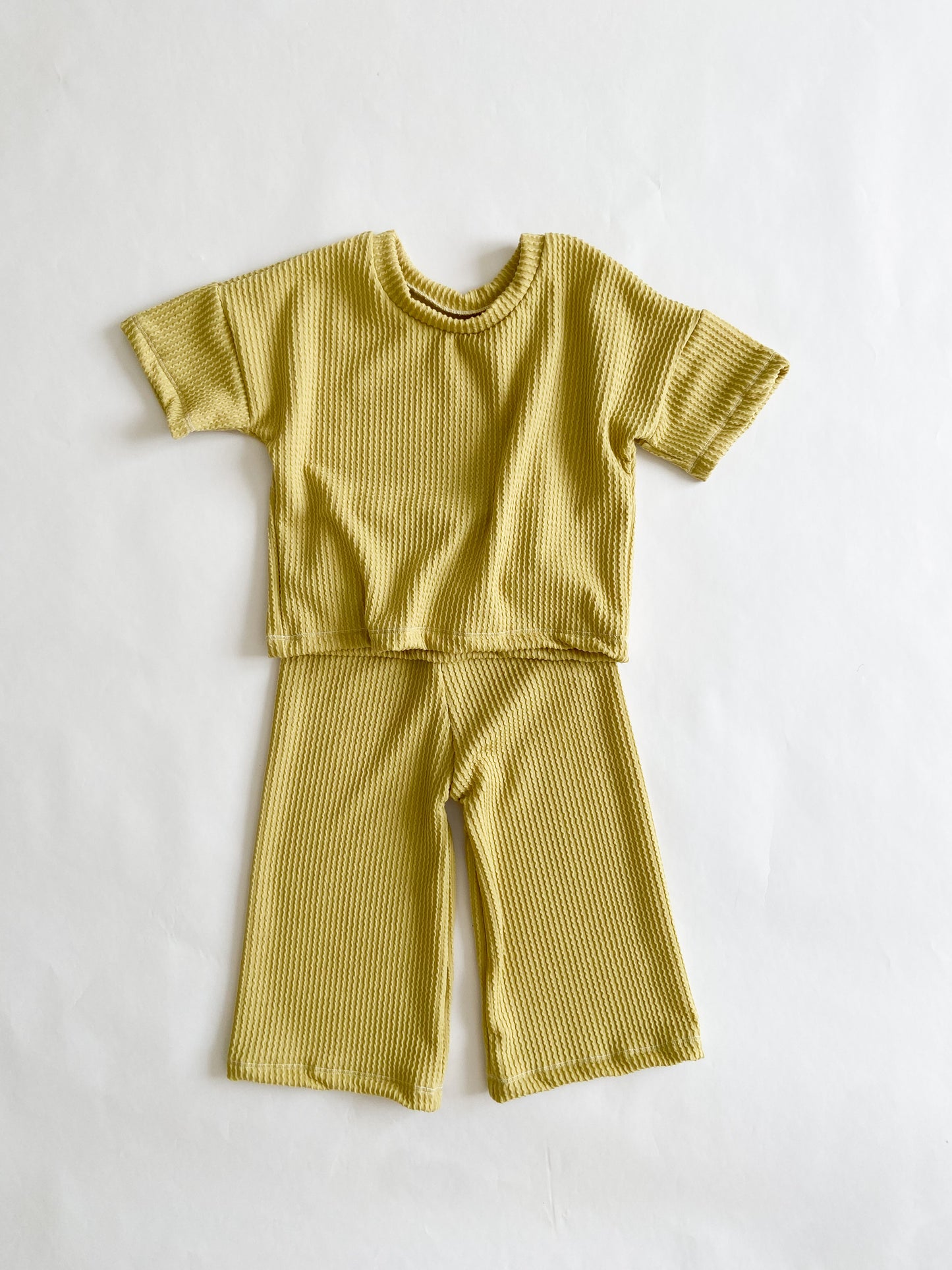 Bright Summer Sets ( T-shirt + wide leg pants)