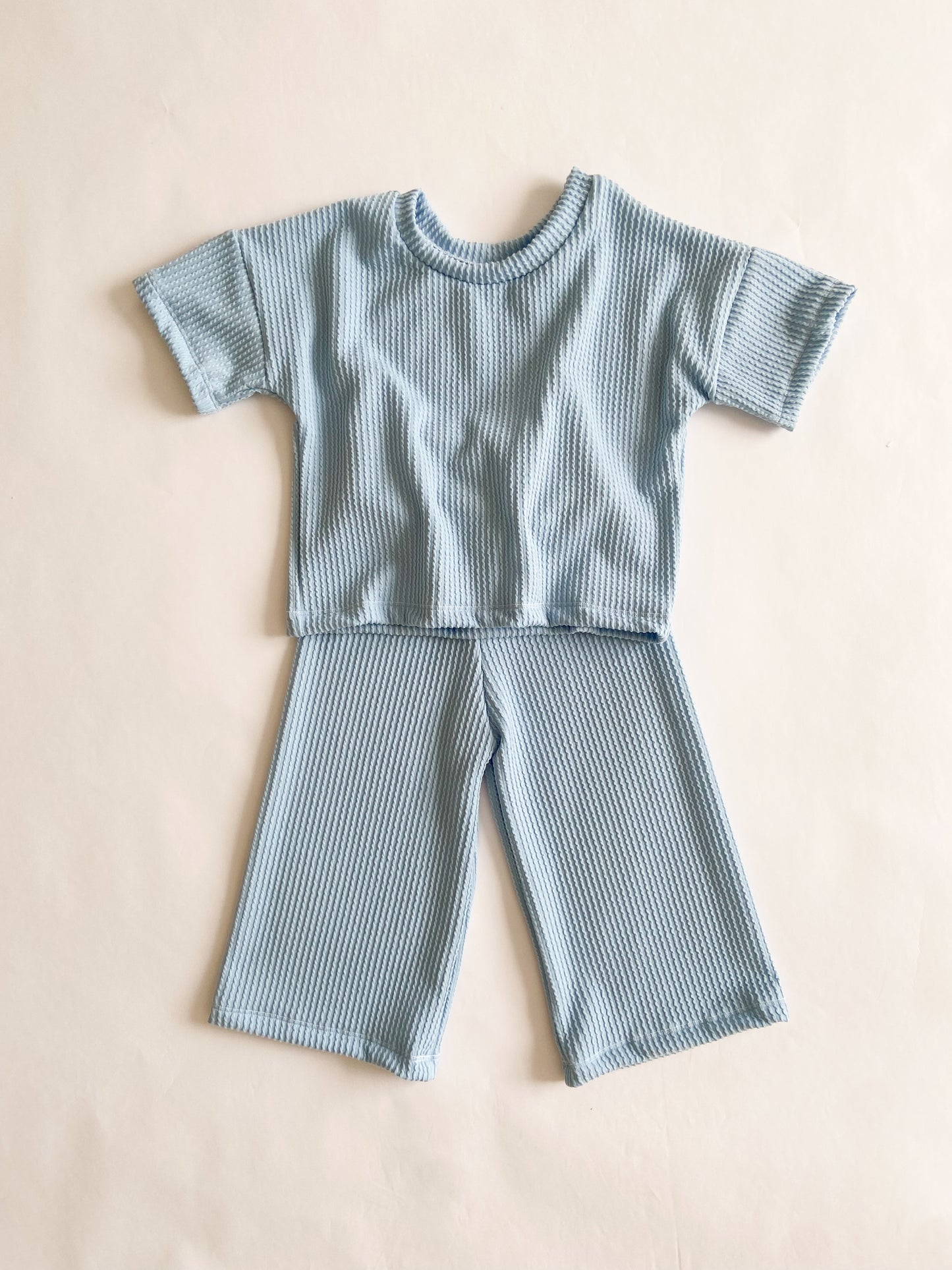 Bright Summer Sets ( T-shirt + wide leg pants)