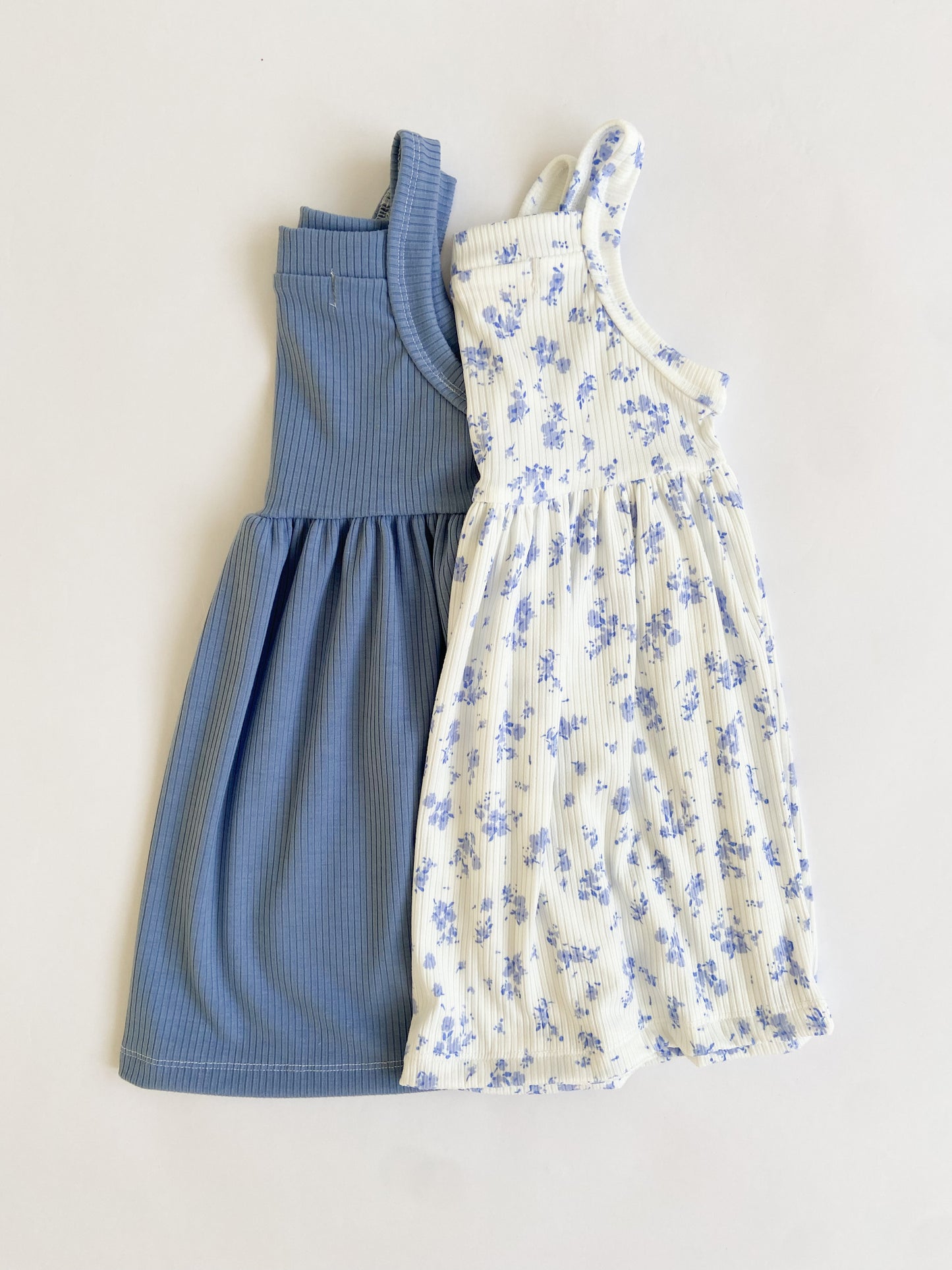 Blue Floral Babydoll Dress