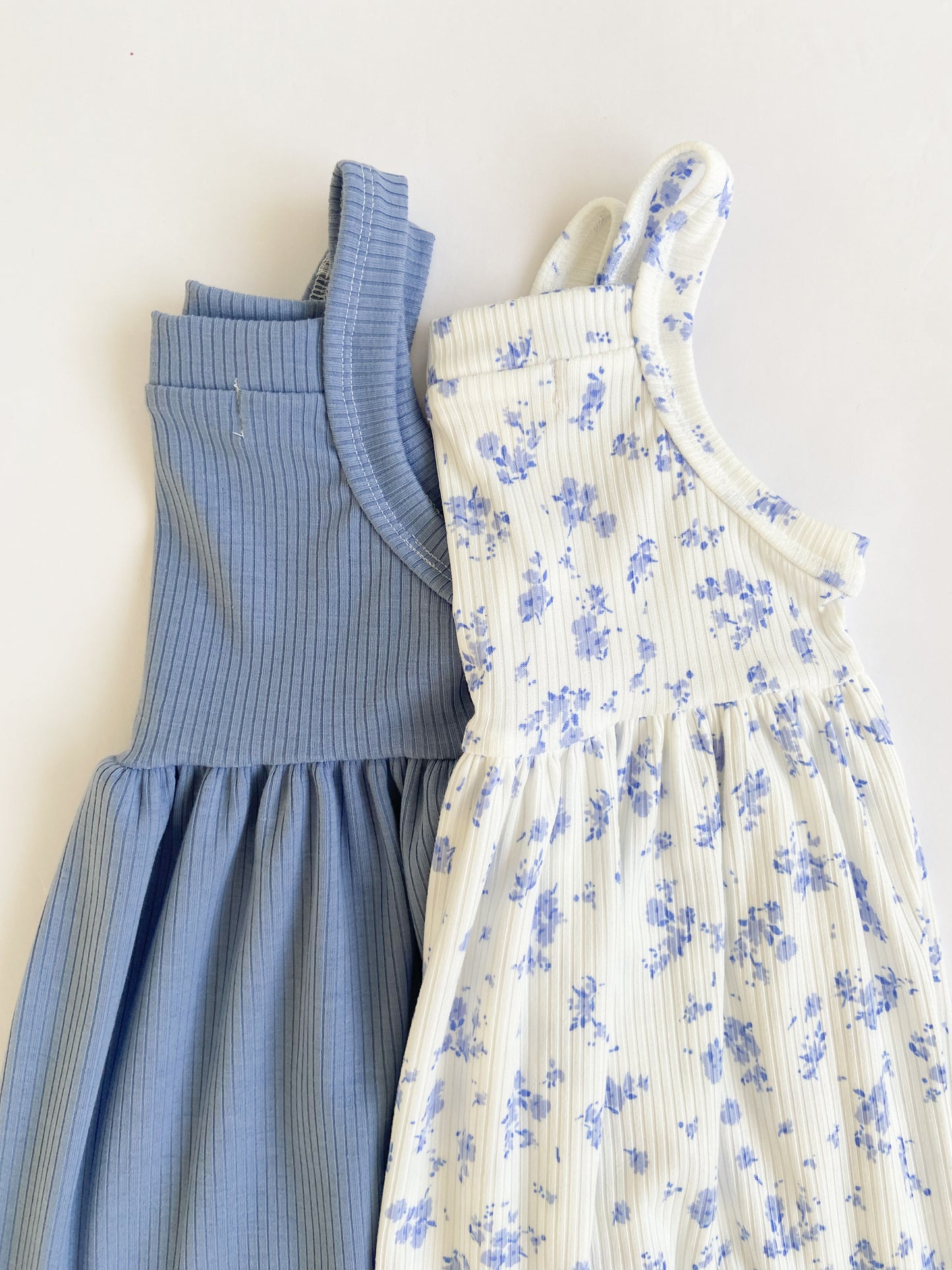 Blue Floral Babydoll Dress