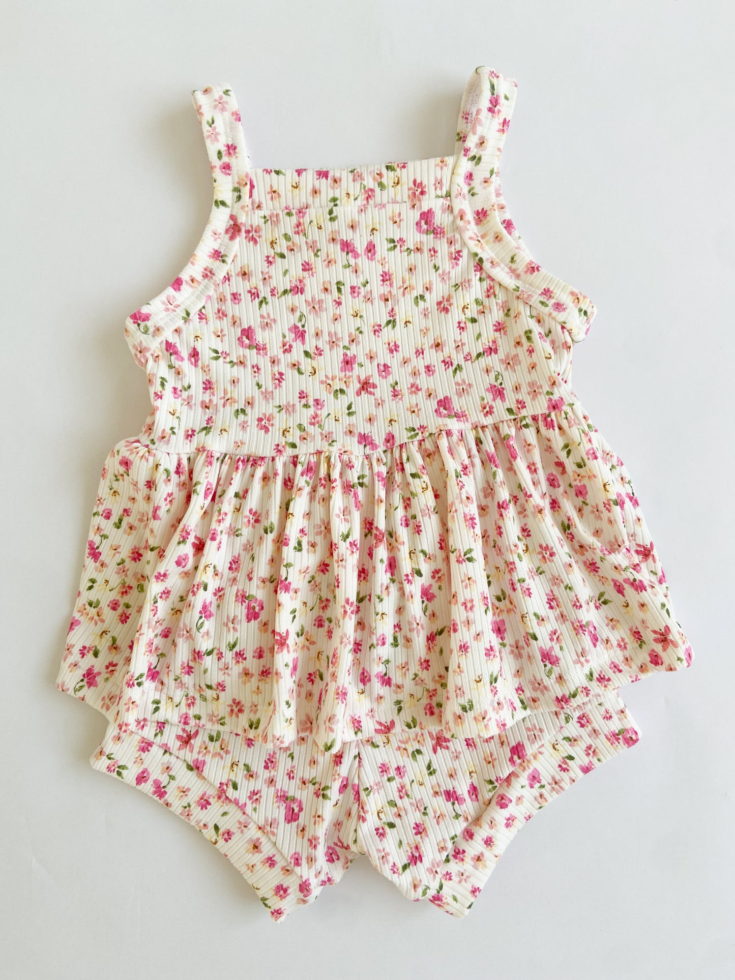 Peplum + Shortie Set ( 2 color options)