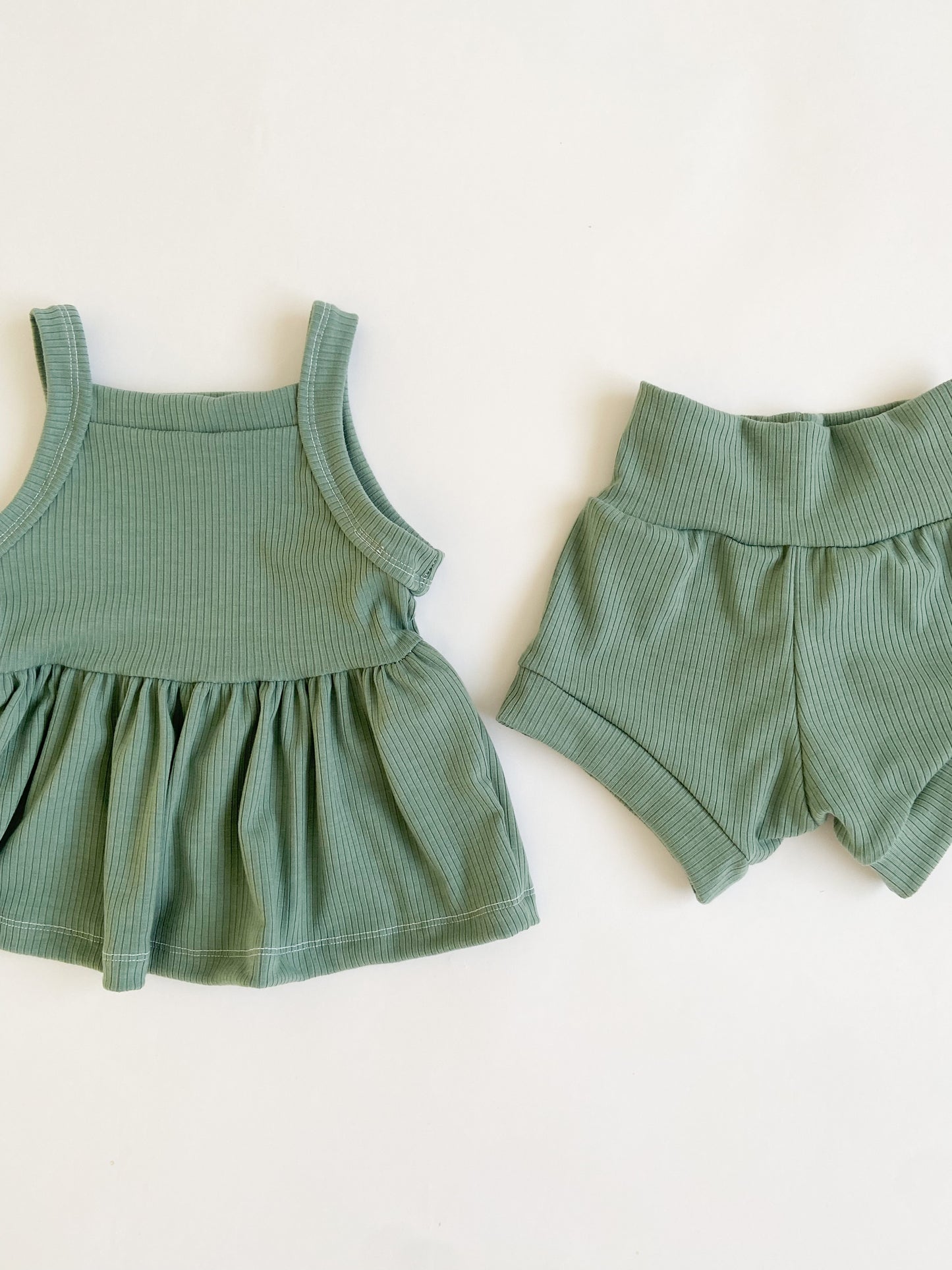 Peplum + Shortie Set ( 2 color options)