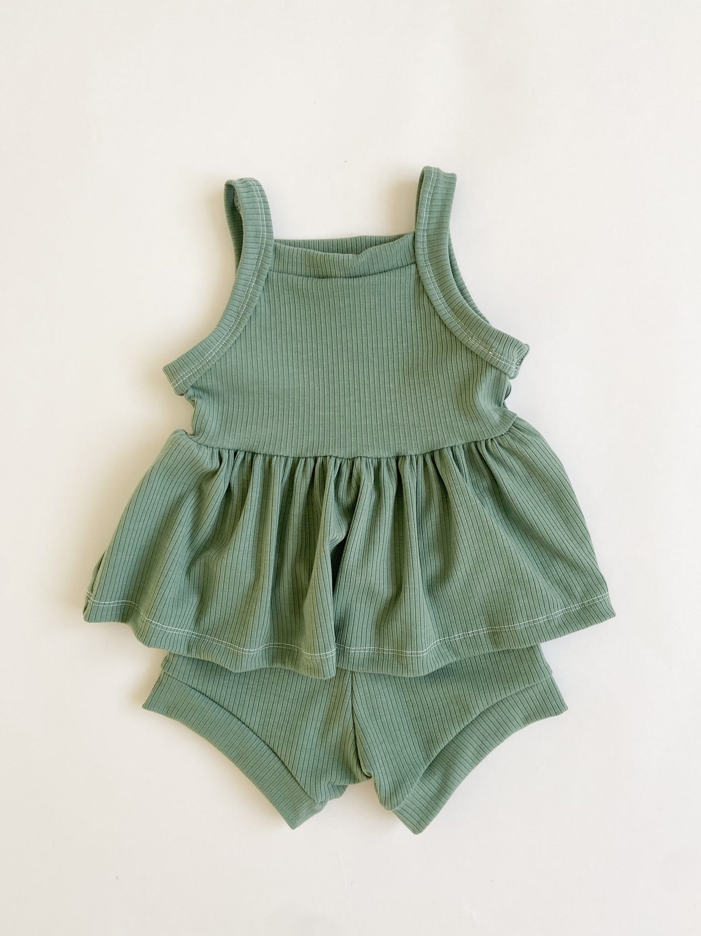 Peplum + Shortie Set ( 2 color options)